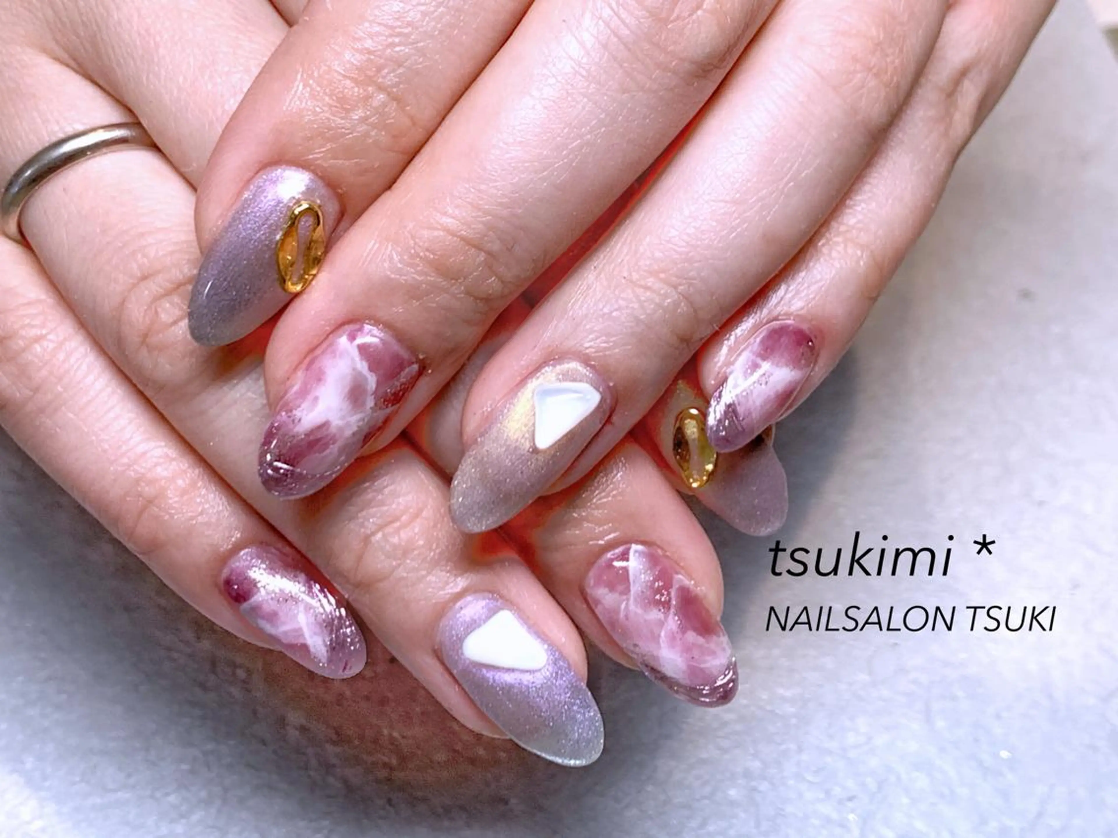 ネイル ニュアンスネイル ハンドネイル Tsuki.所属・Nailsalon Tsuki.のネイルデザイン