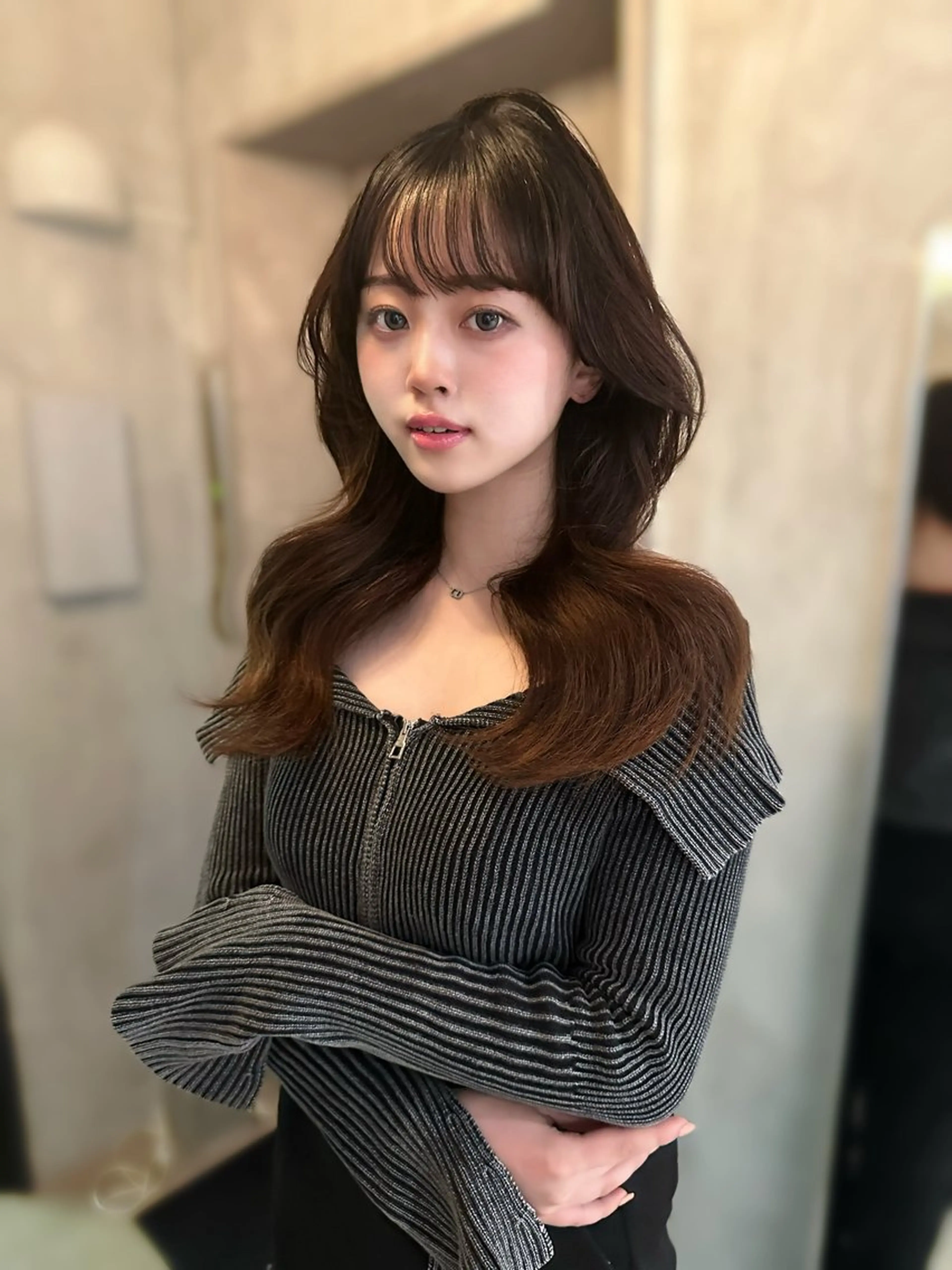 ロング カラー 上野/韓国hair 🤍MOEKA🤍のヘアスタイル