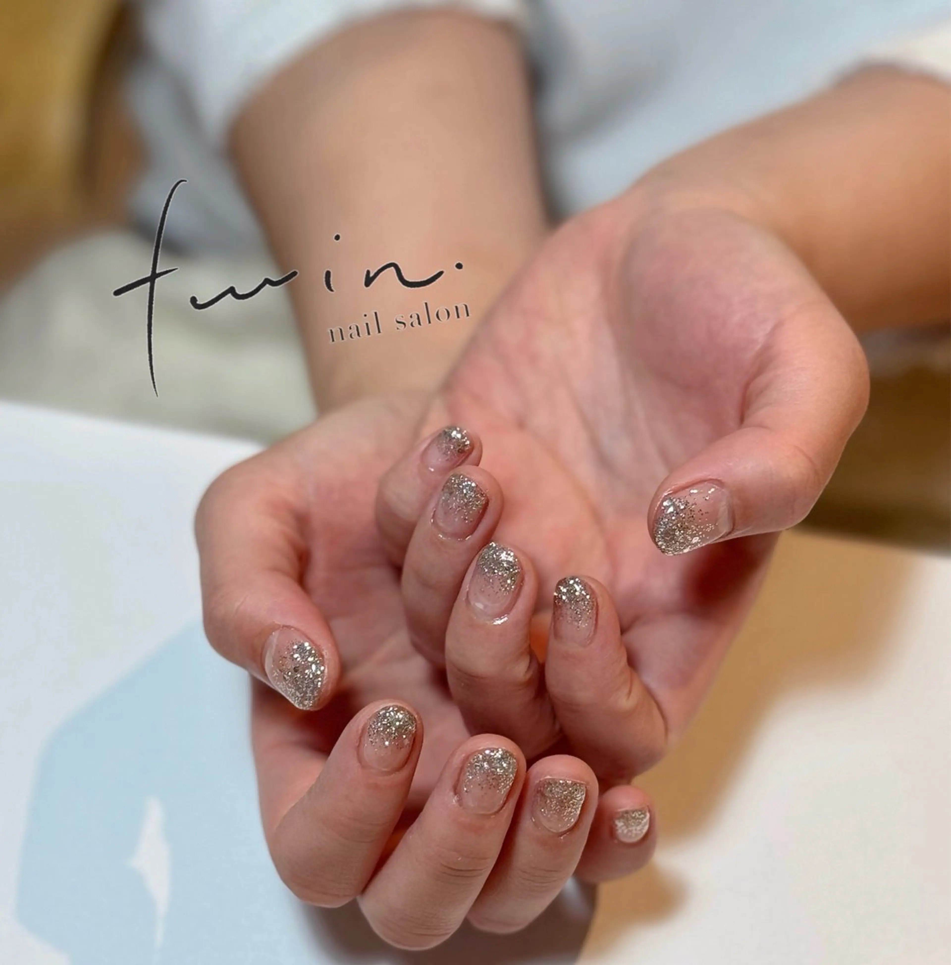 ネイル ラメ(グリッター) ラメグラデーション twin. ayariのネイルデザイン