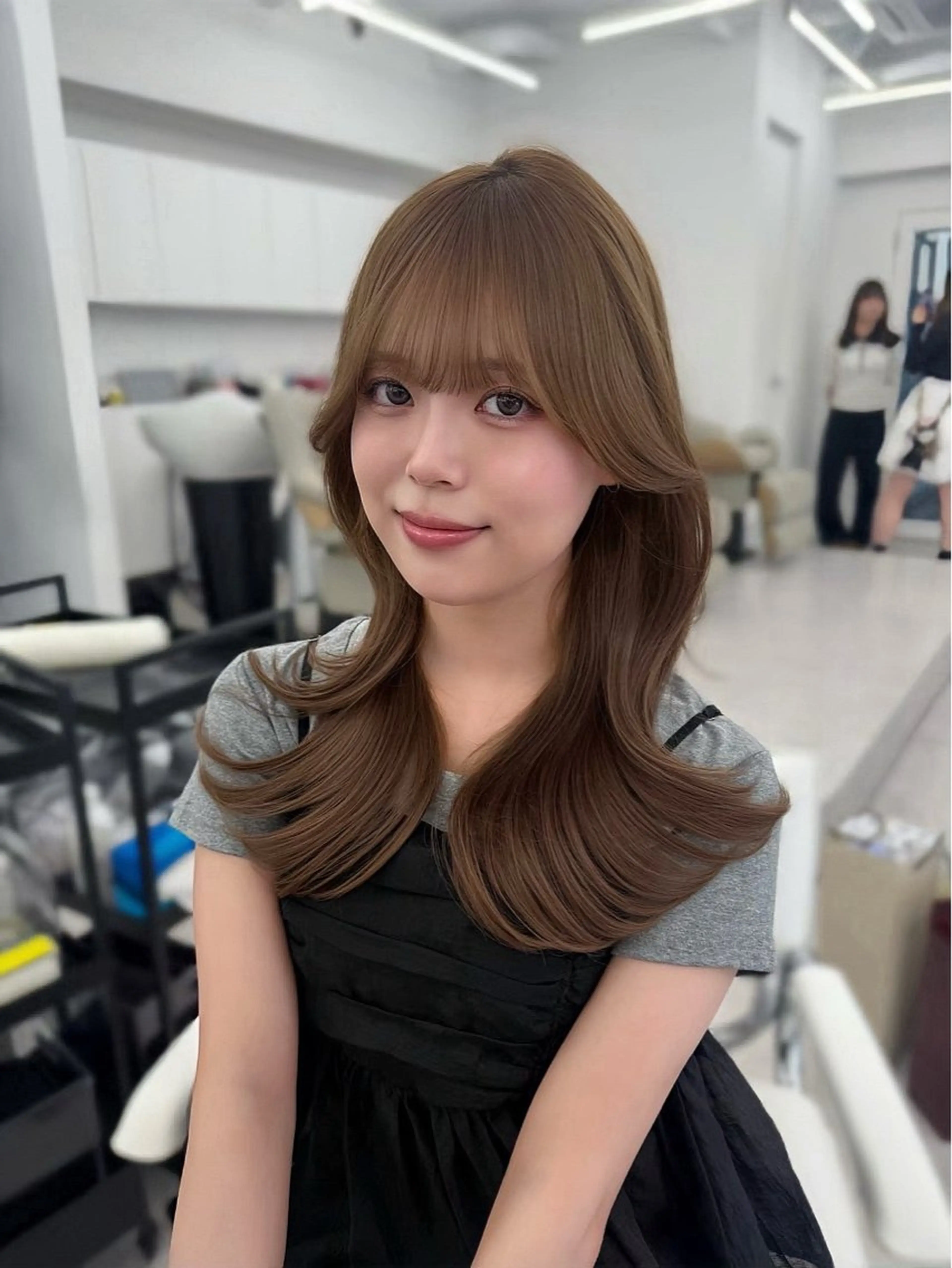 ミディアム カラー ヘアカラー ⠀韓国スタイル/ ami🇰🇷🤍のヘアスタイル