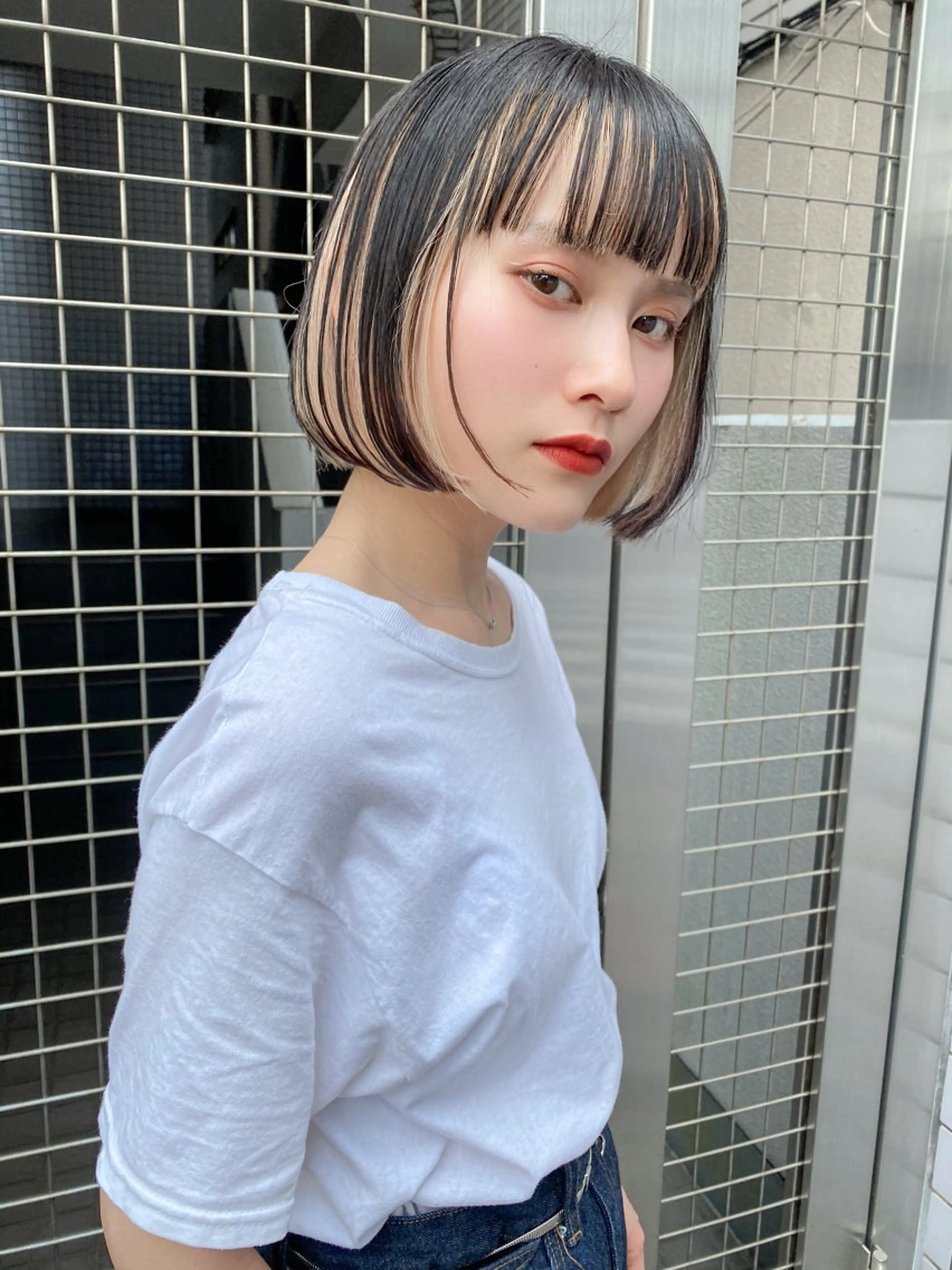 ショート カット トリートメント 前髪/レイヤー/ ショート/しんやのヘアスタイル