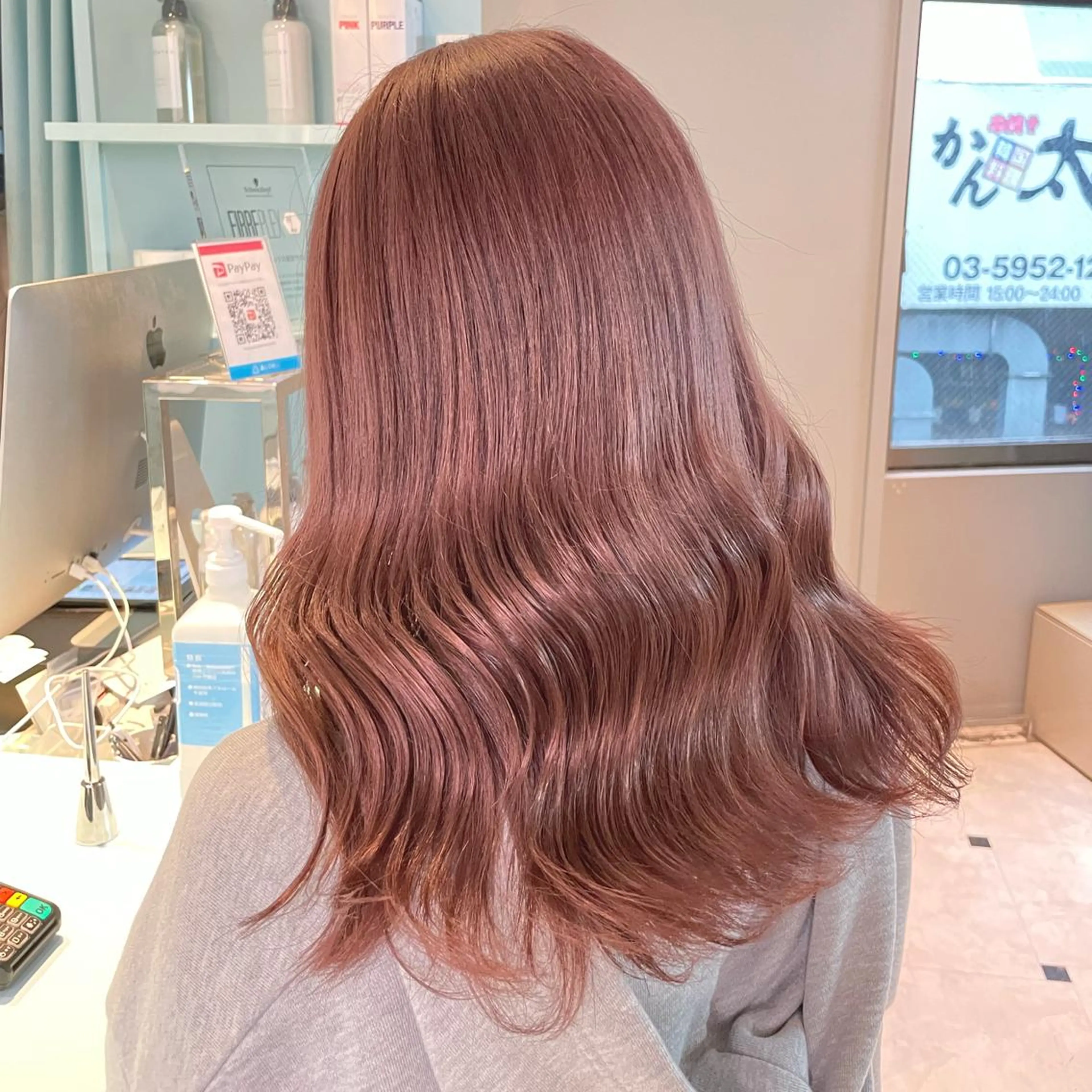 セミロング カラー ネイル ヘアカラー トリートメント ヘッドスパ ヘアセット 🎨透明感モテカラー DAIKI🎨のヘアスタイル