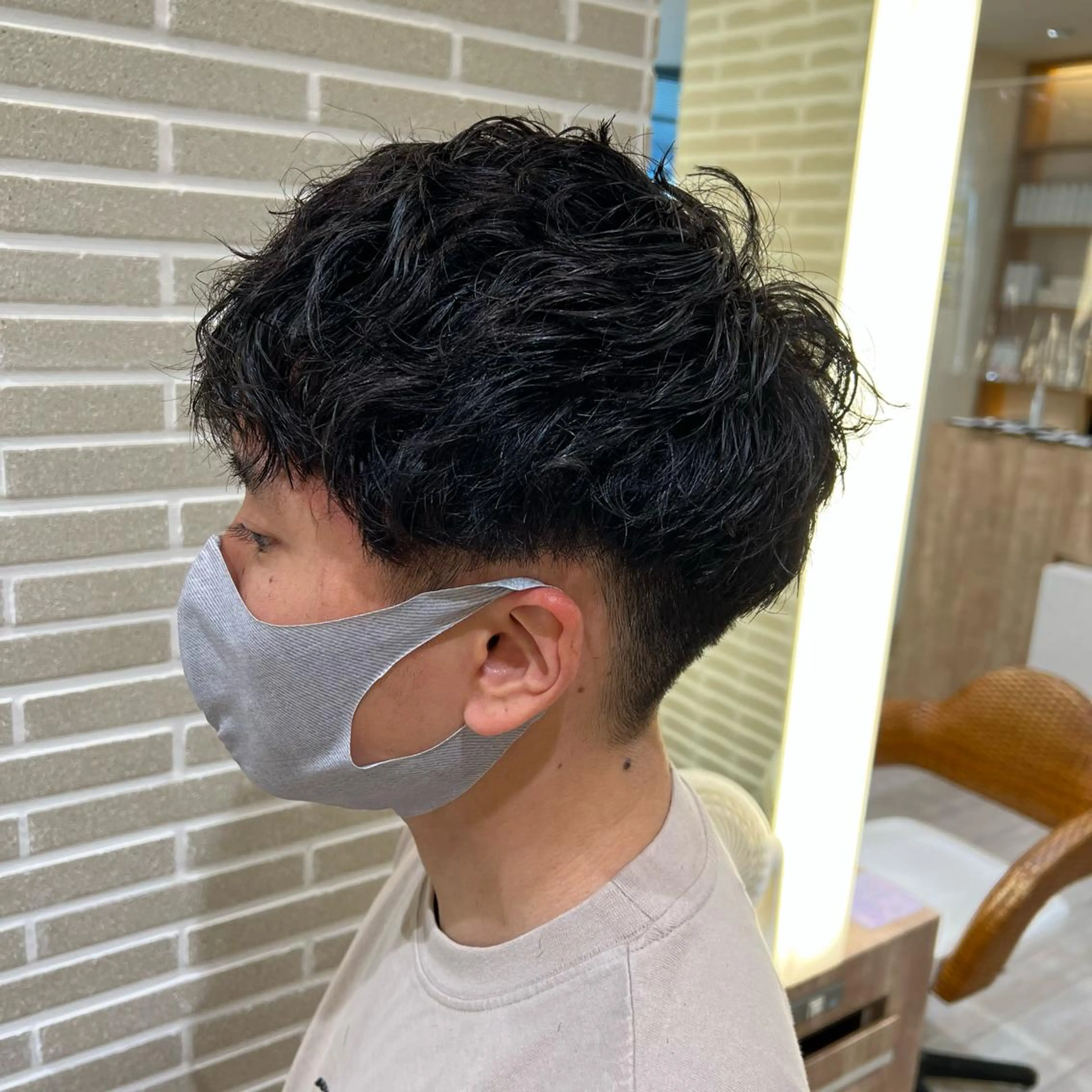 パーマ メンズ カット パーマ 赤本悠斗波巻きパーマ メンズパーマのヘアスタイル