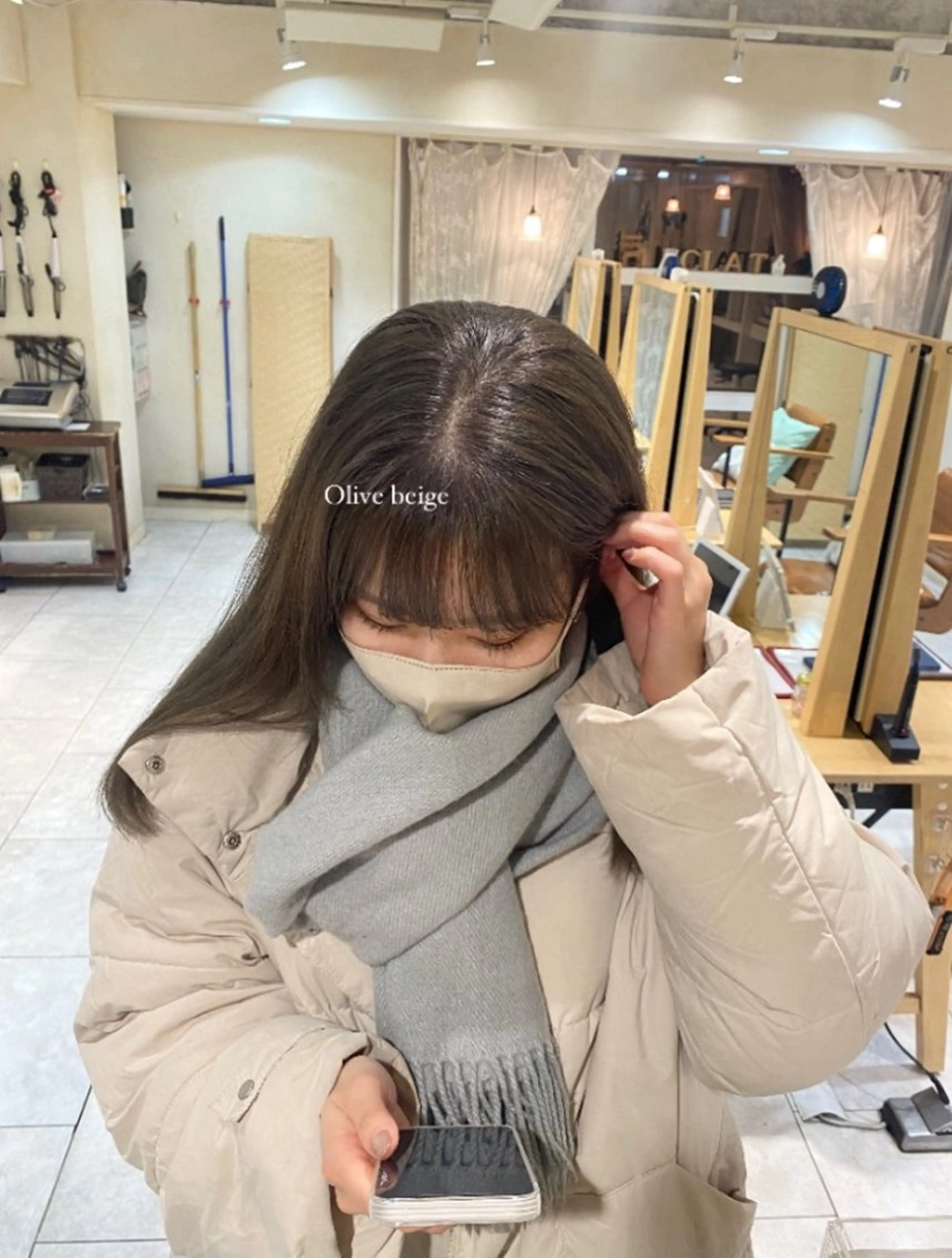 カラー イルミナカラー 上野 莉菜のヘアスタイル