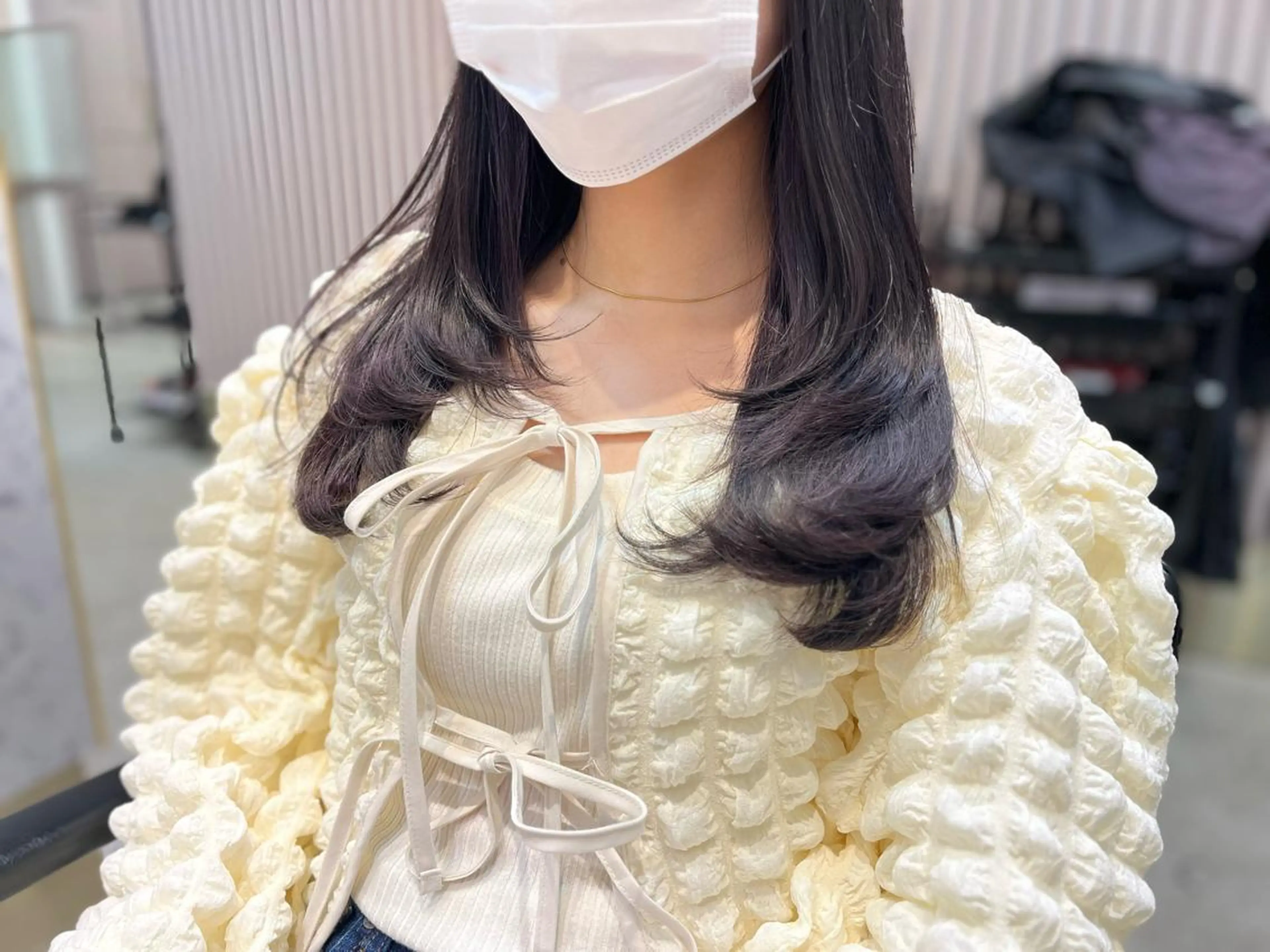 ミディアム カラー ヘアアレンジ ヘアカラー トリートメント ヘッドスパ ヘアセット GO TODAY SHAiRE SALON  原宿verno店所属・完全💗マンツーマン marinのヘアスタイル