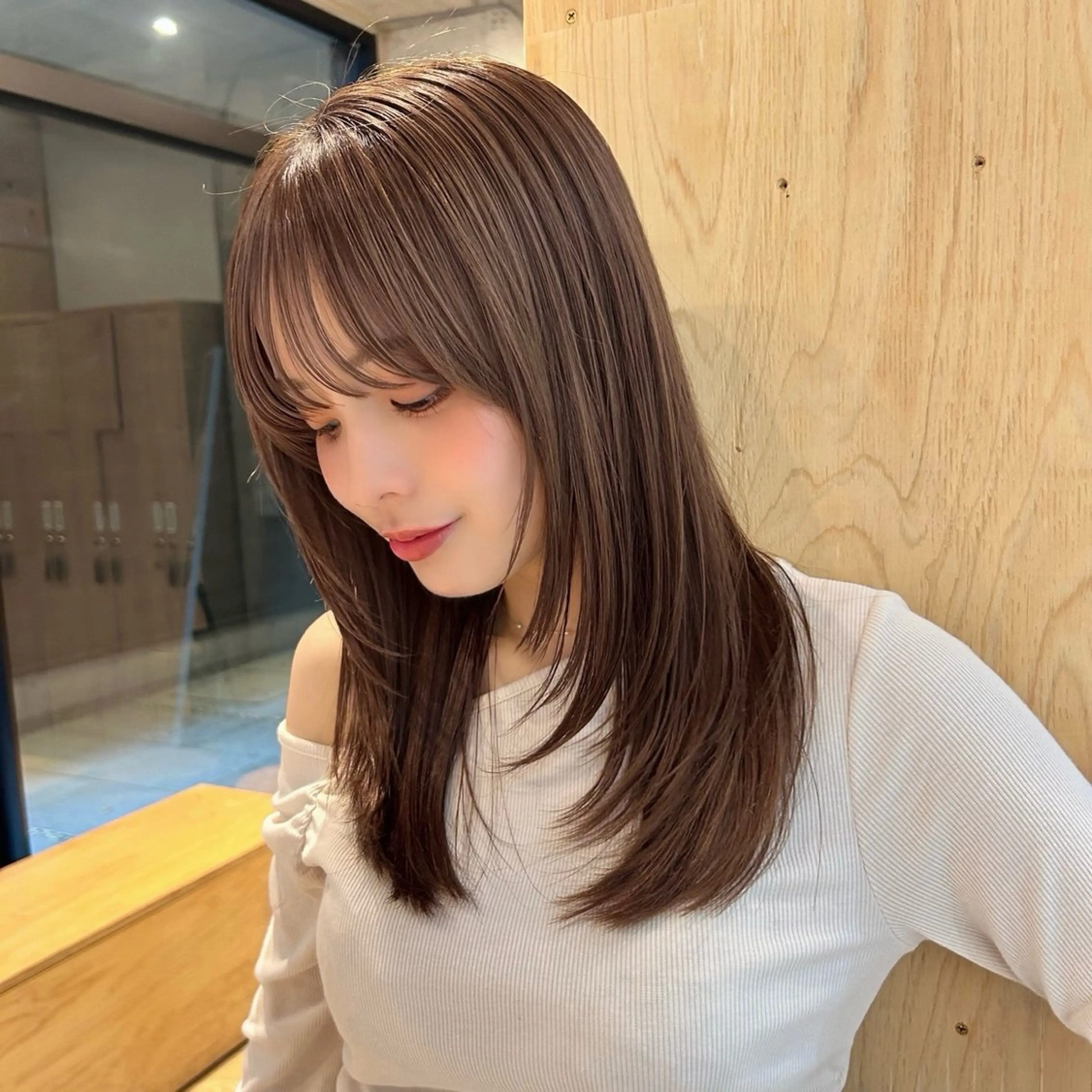 ロング カット ヘアカラー トリートメント 🌸透明感/レイヤー / 栗林 彩🌸のヘアスタイル