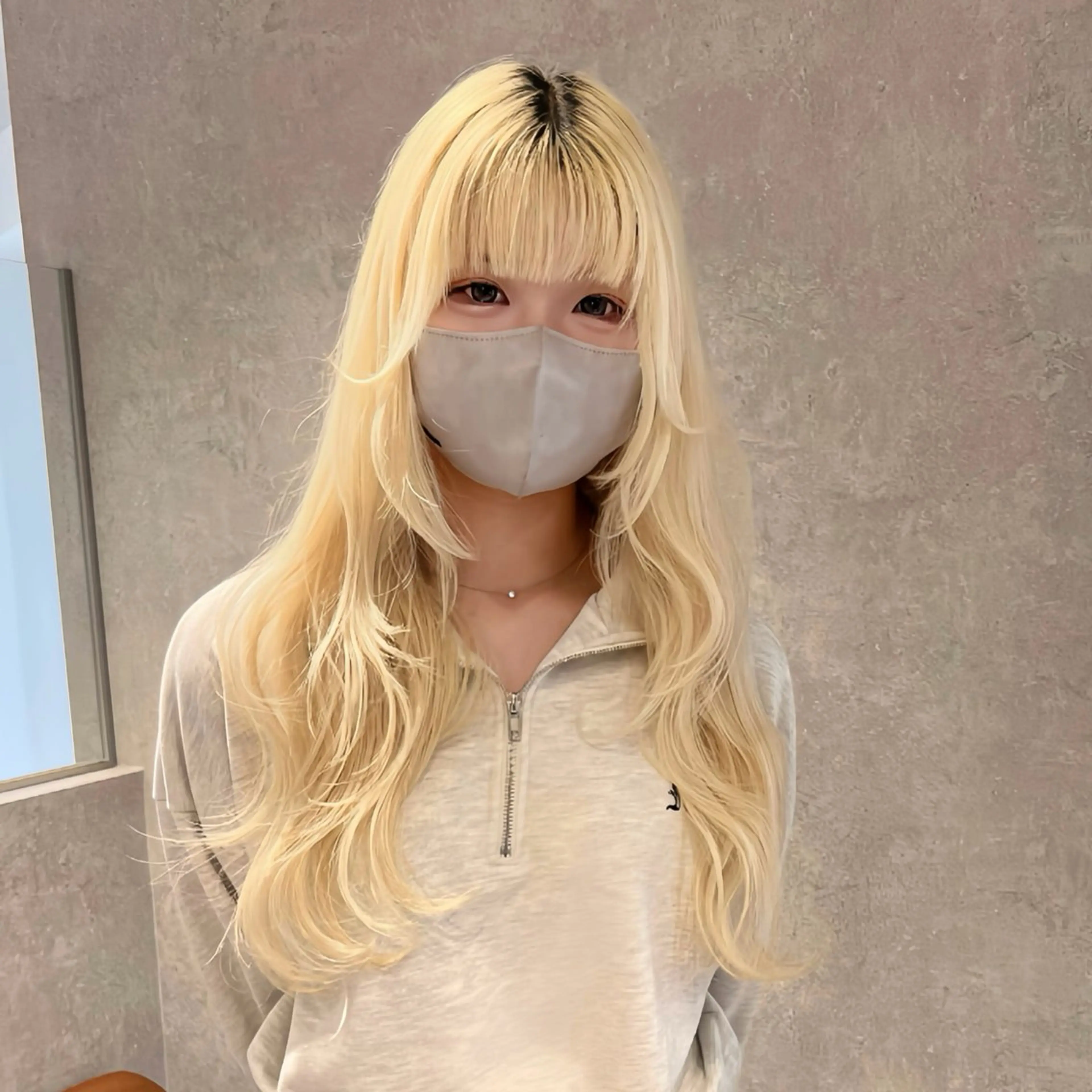 ロング レイヤーカット カット ヘアカラー トリートメント AI TOKYO　S所属・mizuki 【韓国レイヤー】のヘアスタイル
