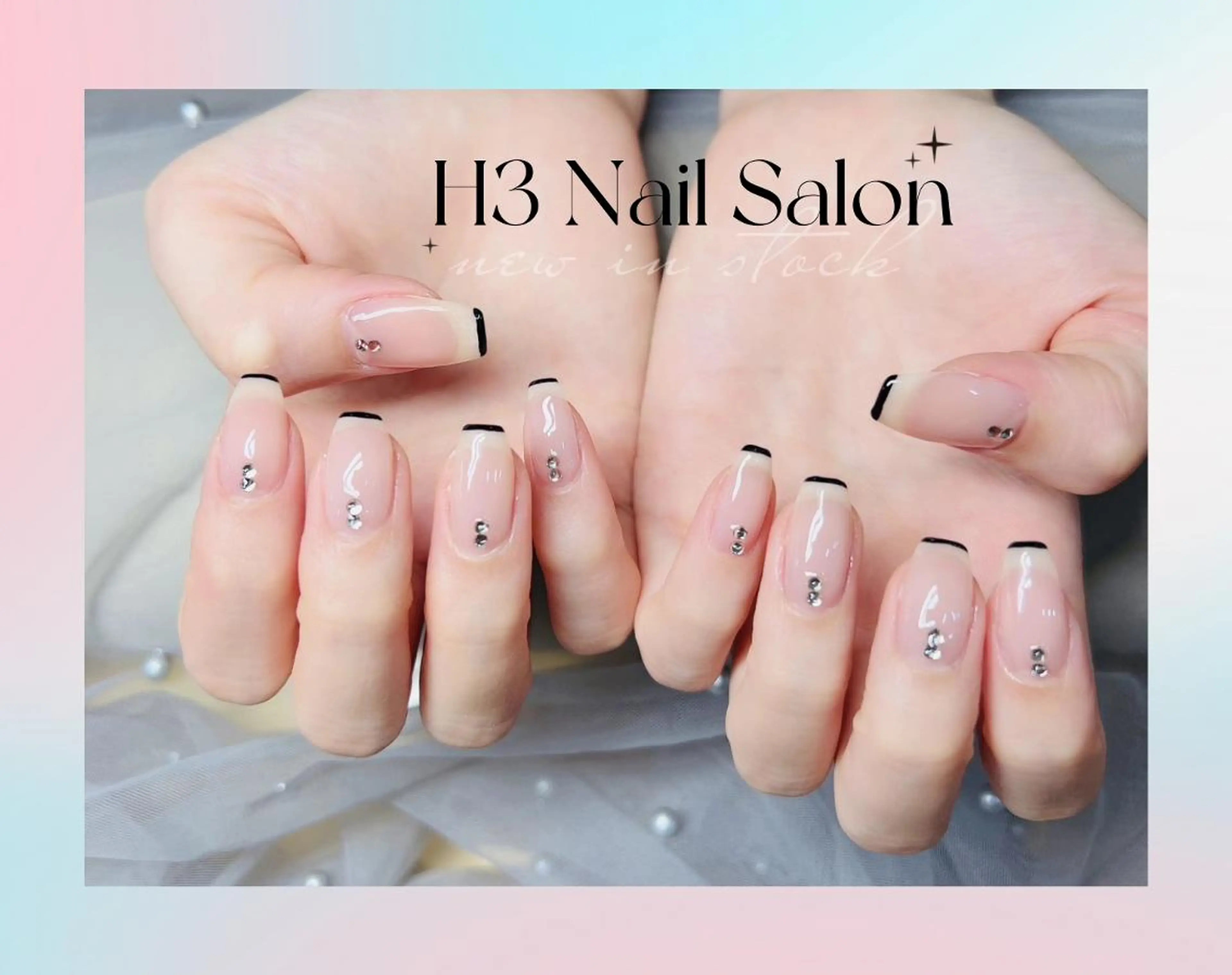 ミディアム Dione Nail 長さだし モデル募集のネイルデザイン
