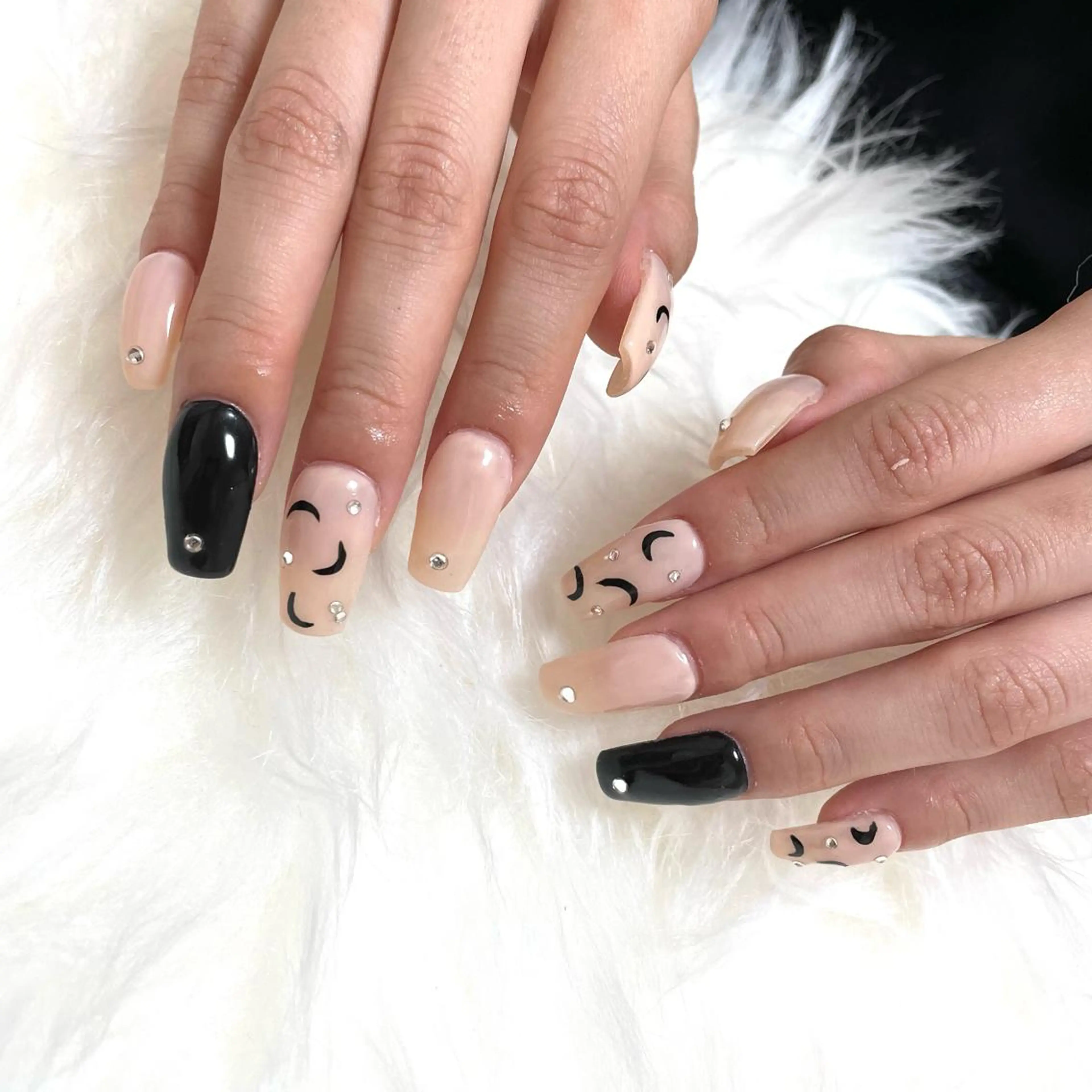 ☆長さ出しショート💅シンプルデザインアート☆の写真
