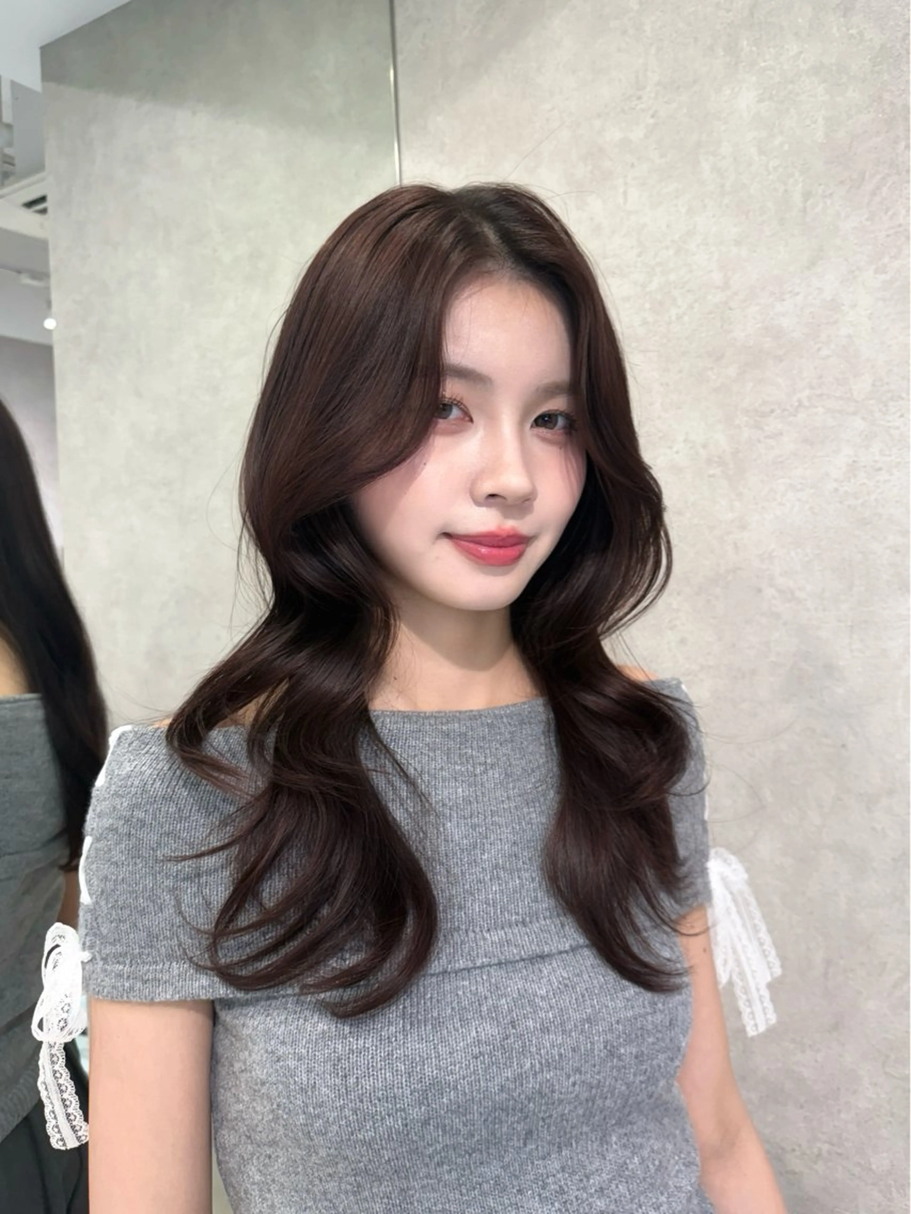 セミロング カラー カット ヘアカラー トリートメント RIN/韓国レイヤー /ハッシュカットのヘアスタイル