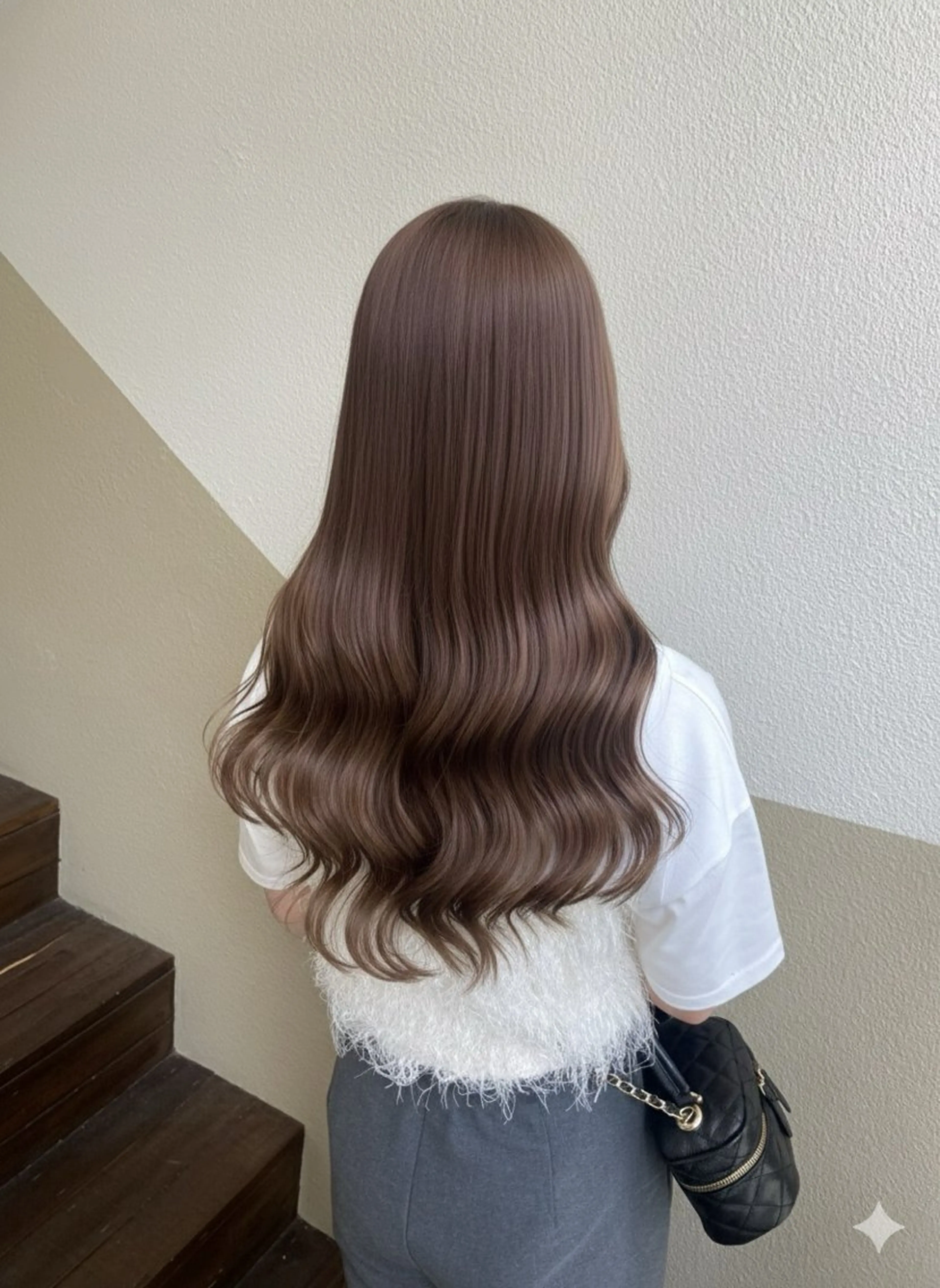 ロング カラー カット ヘアカラー トリートメント 透明感カラー/ 小顔カット/ミヅキのヘアスタイル