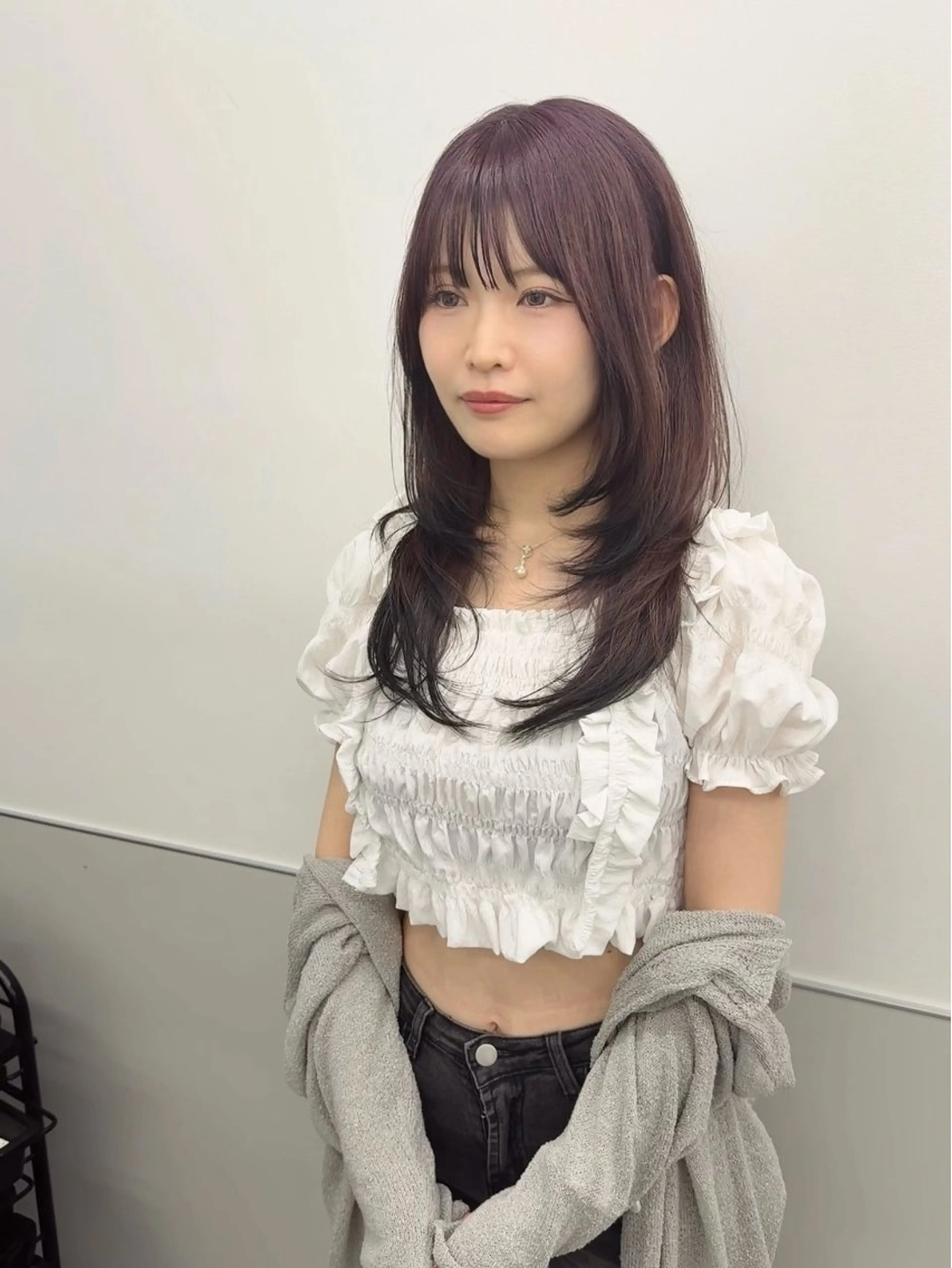 ロング カラー 韓国風ヘア レイヤーカット トリートメント ワンホンヘア カット ヘアカラー トリートメント GO TODAY シェアサロン 町田店所属・韓国ヘア🇰🇷 スズキのヘアスタイル