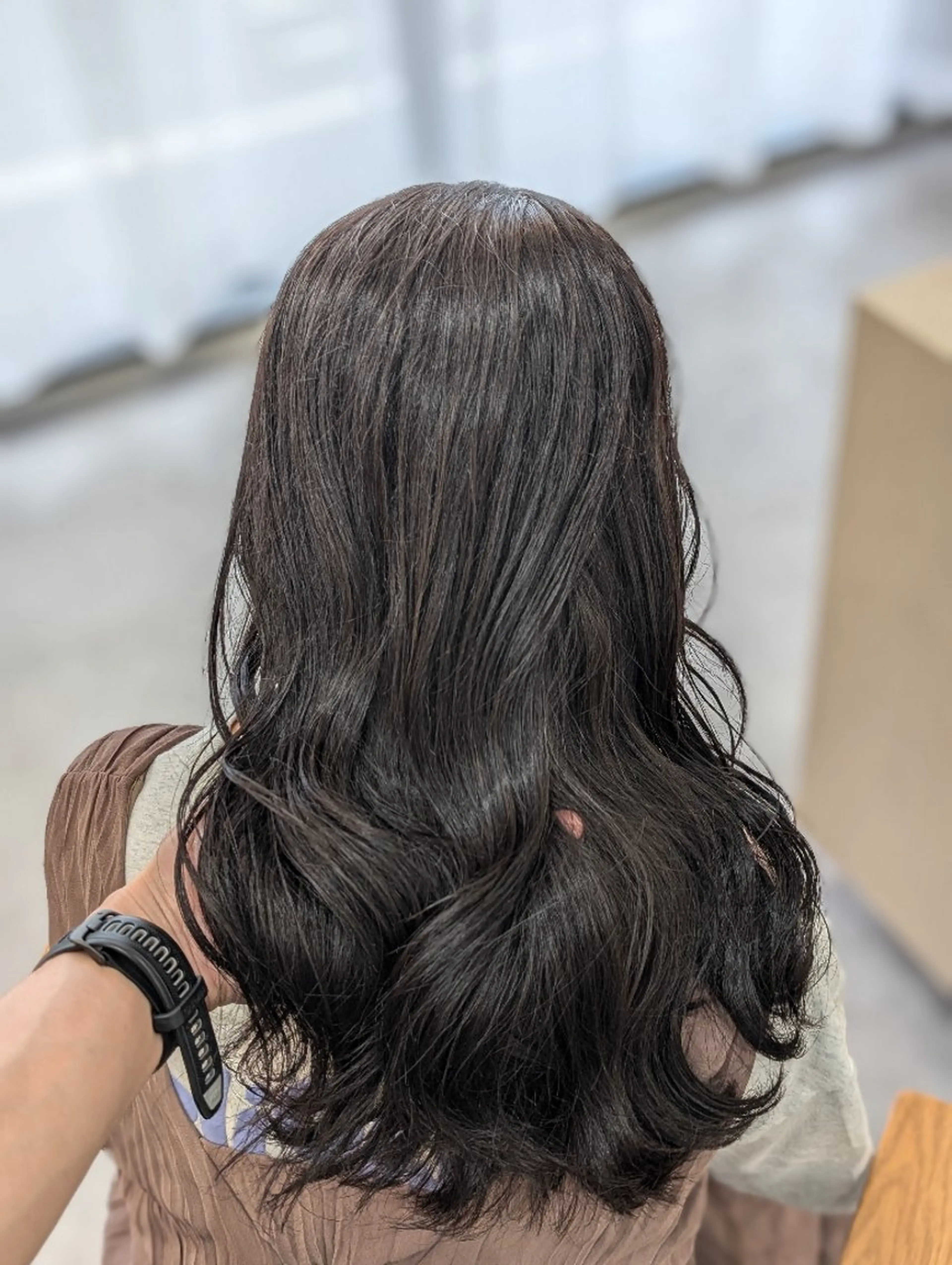 カラー セミロング 透明感カラー グレージュ レイヤーカット トリートメント カット ヘアカラー トリートメント SOYON豊田市駅店所属・髪質改善/ 上村旺武のヘアスタイル