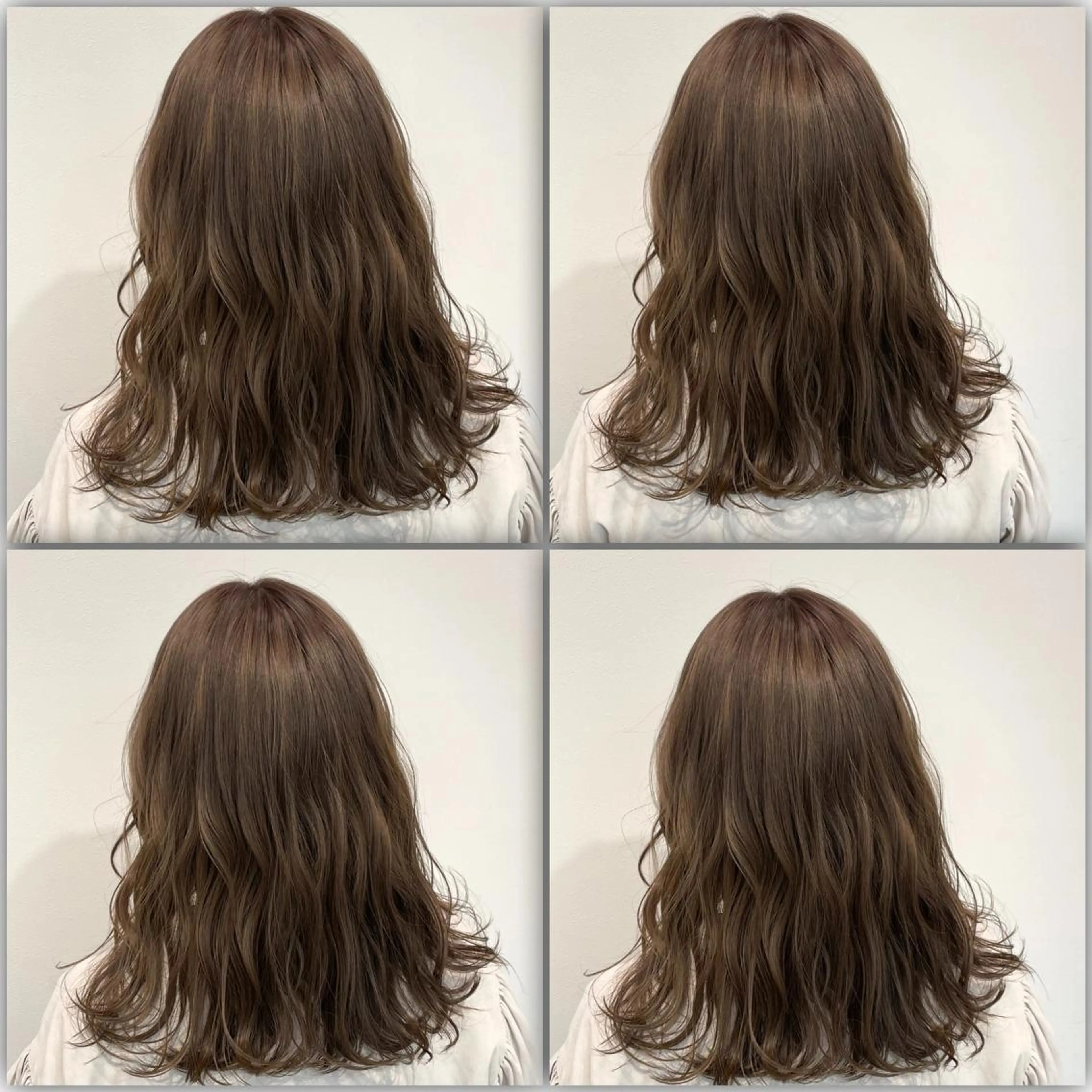 セミロング カラー ケアブリーチ 韓国レイヤーKYONのヘアスタイル
