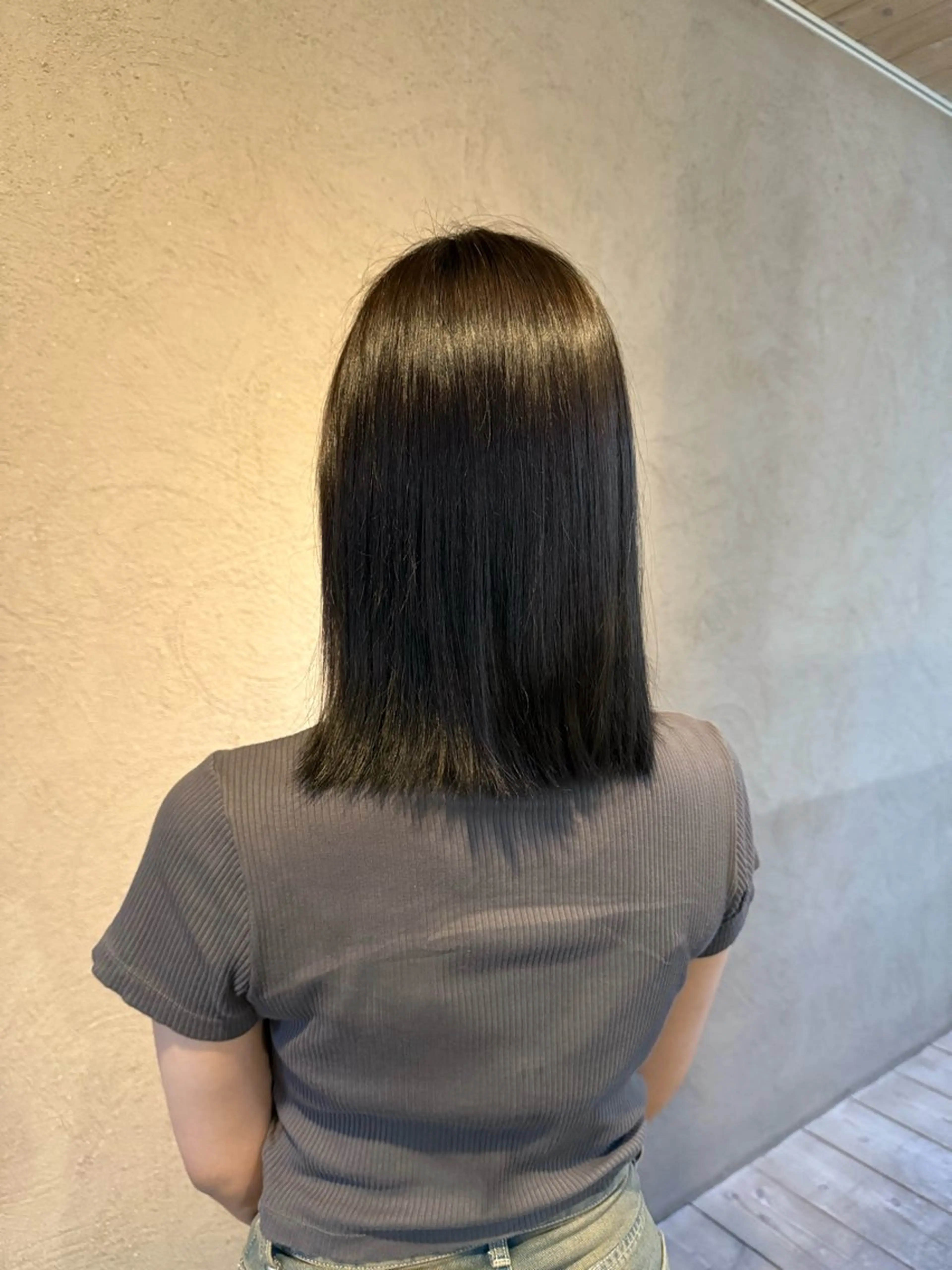 ミディアム ヘアカラー うる艶/髪質改善/ 透明感カラー/toaのヘアスタイル