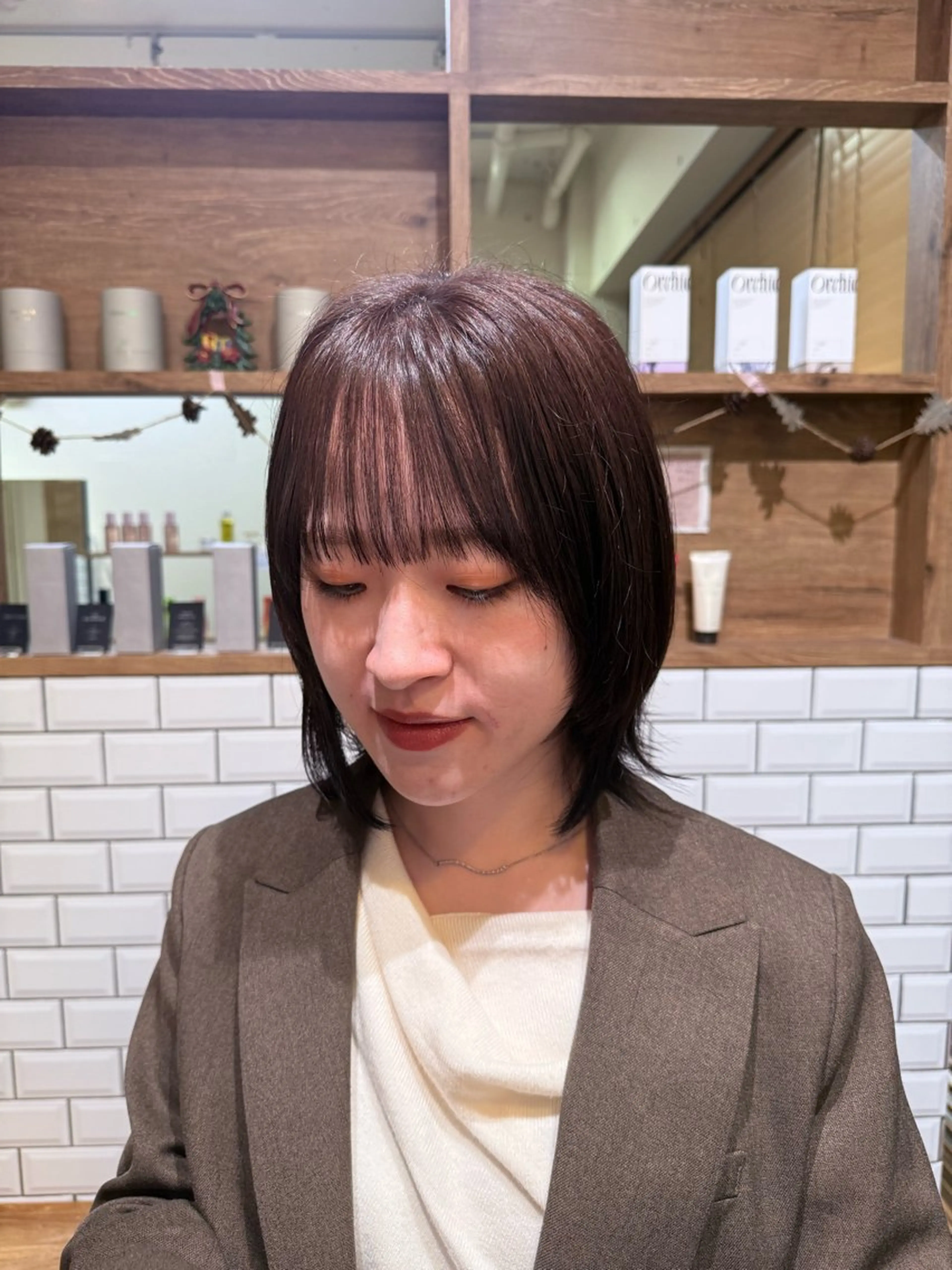 カラー ベージュカラー ラベンダーカラー ヘアカラー 🍒おおさわ せいら🍒のヘアスタイル