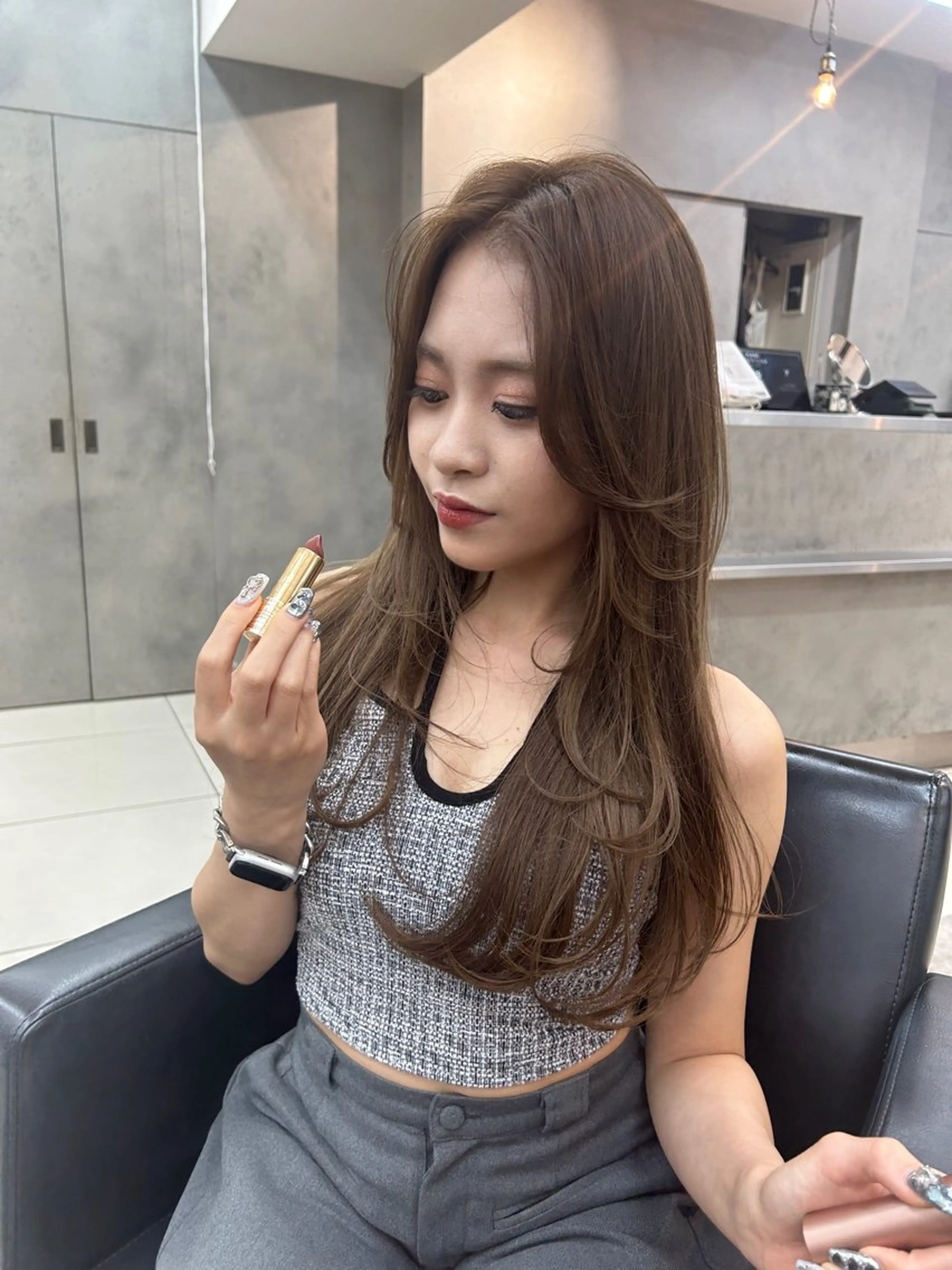 ロング レイヤー×ツヤカラー 渋谷/kougaのヘアスタイル