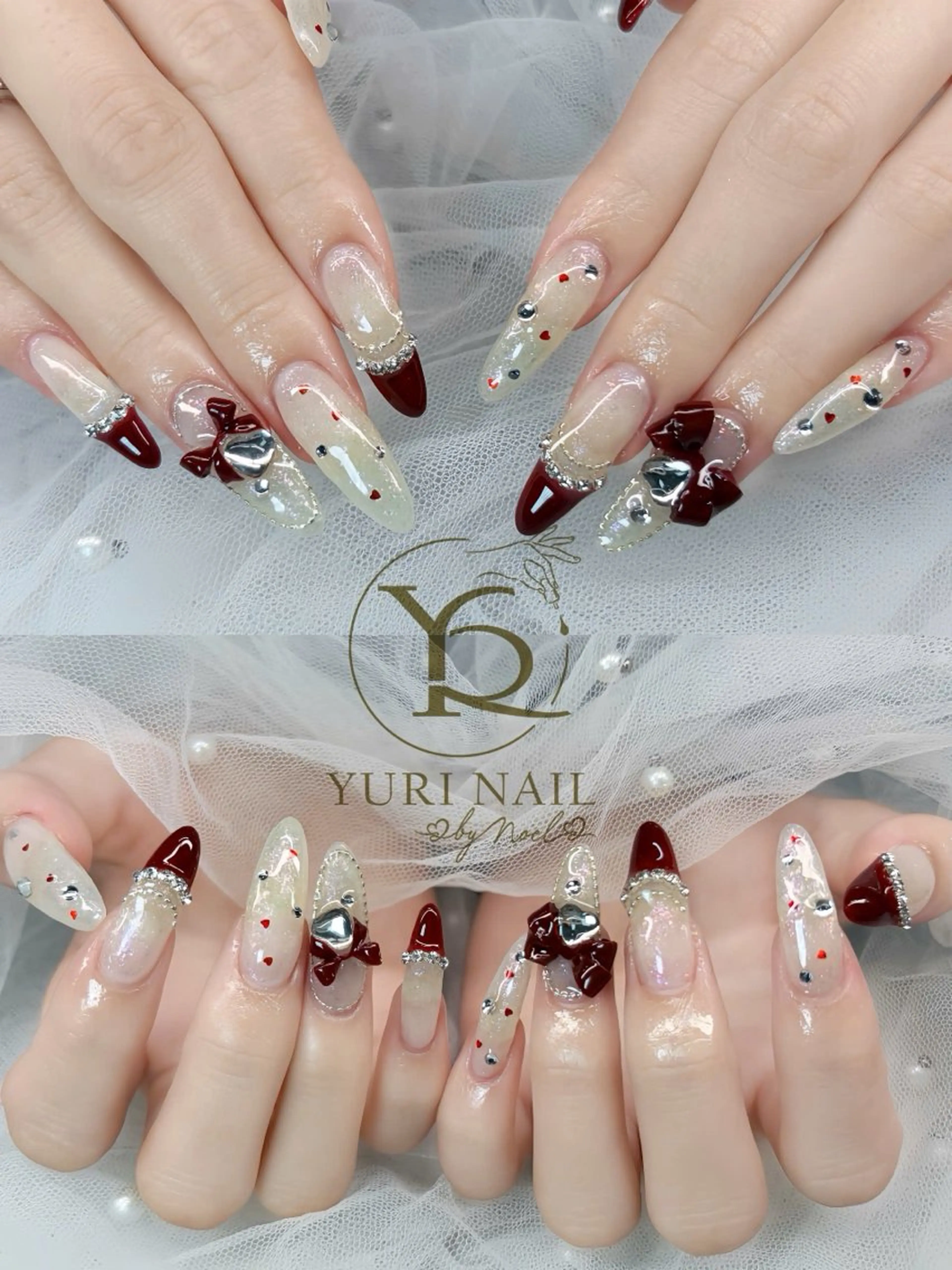 ネイル チークネイル フットネイル グラデーション 韓国ネイル 持ち込み ハンドネイル フットネイル ハンドケア YURI Nail Narita所属・YURI Nail NARITAのネイルデザイン