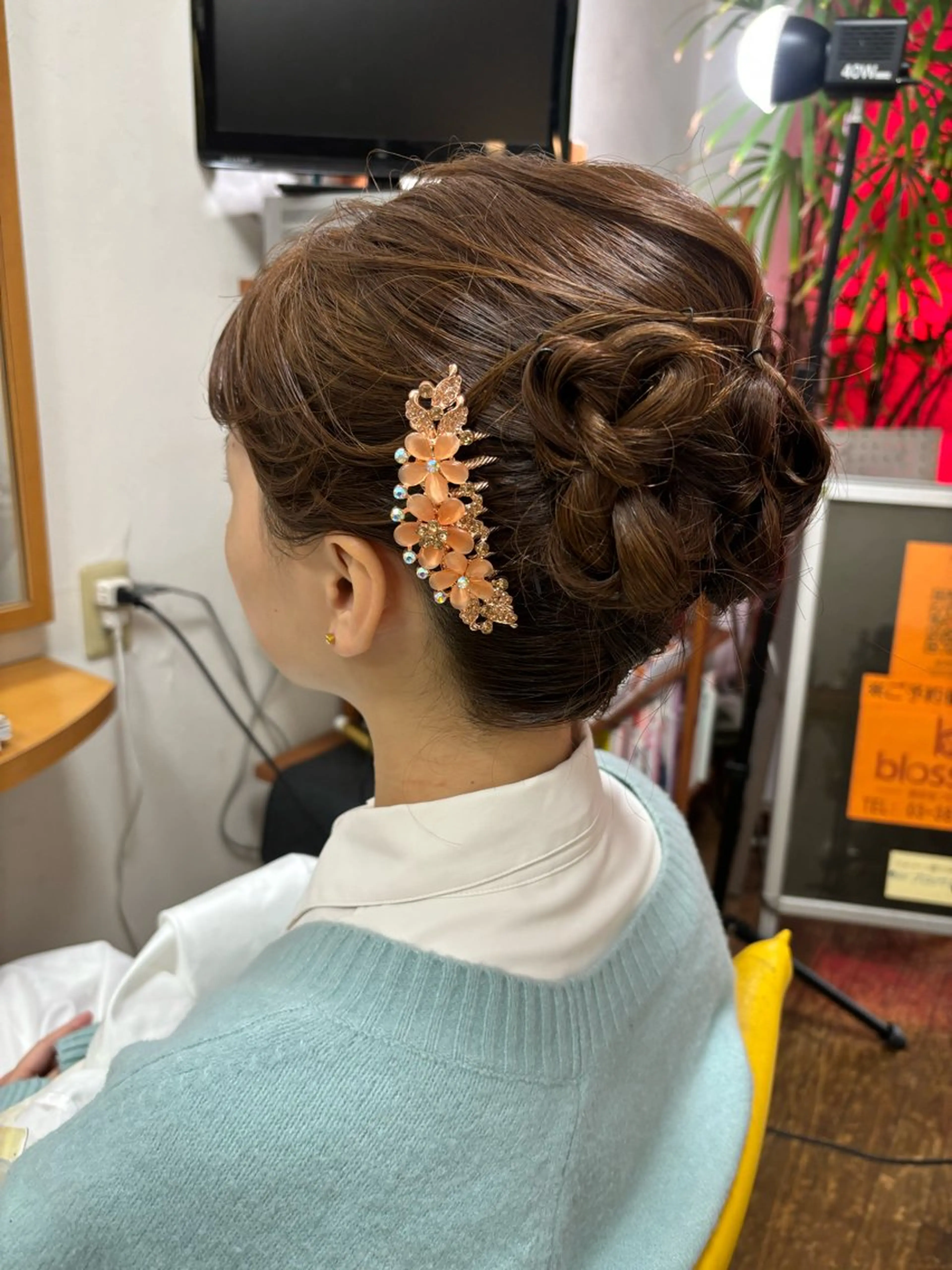 ヘアアレンジ 着物ヘア ブロッサム所属・ヘアメイク・着付特化 はやしの眉毛・アイブロウイメージ