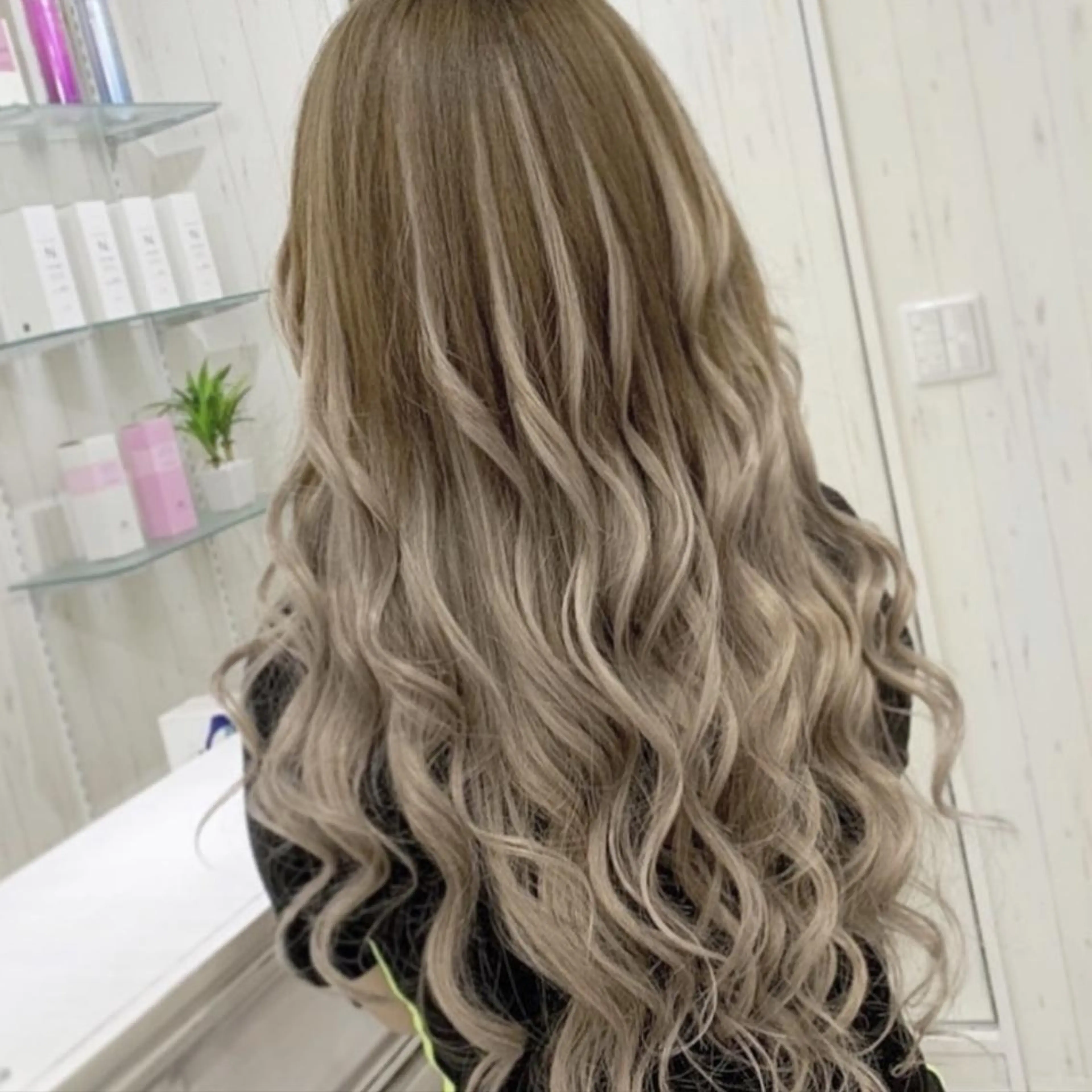 ロング シールエクステ エクステ ハイライト レイヤーカット モデル募集中 ★D.Cのヘアスタイル