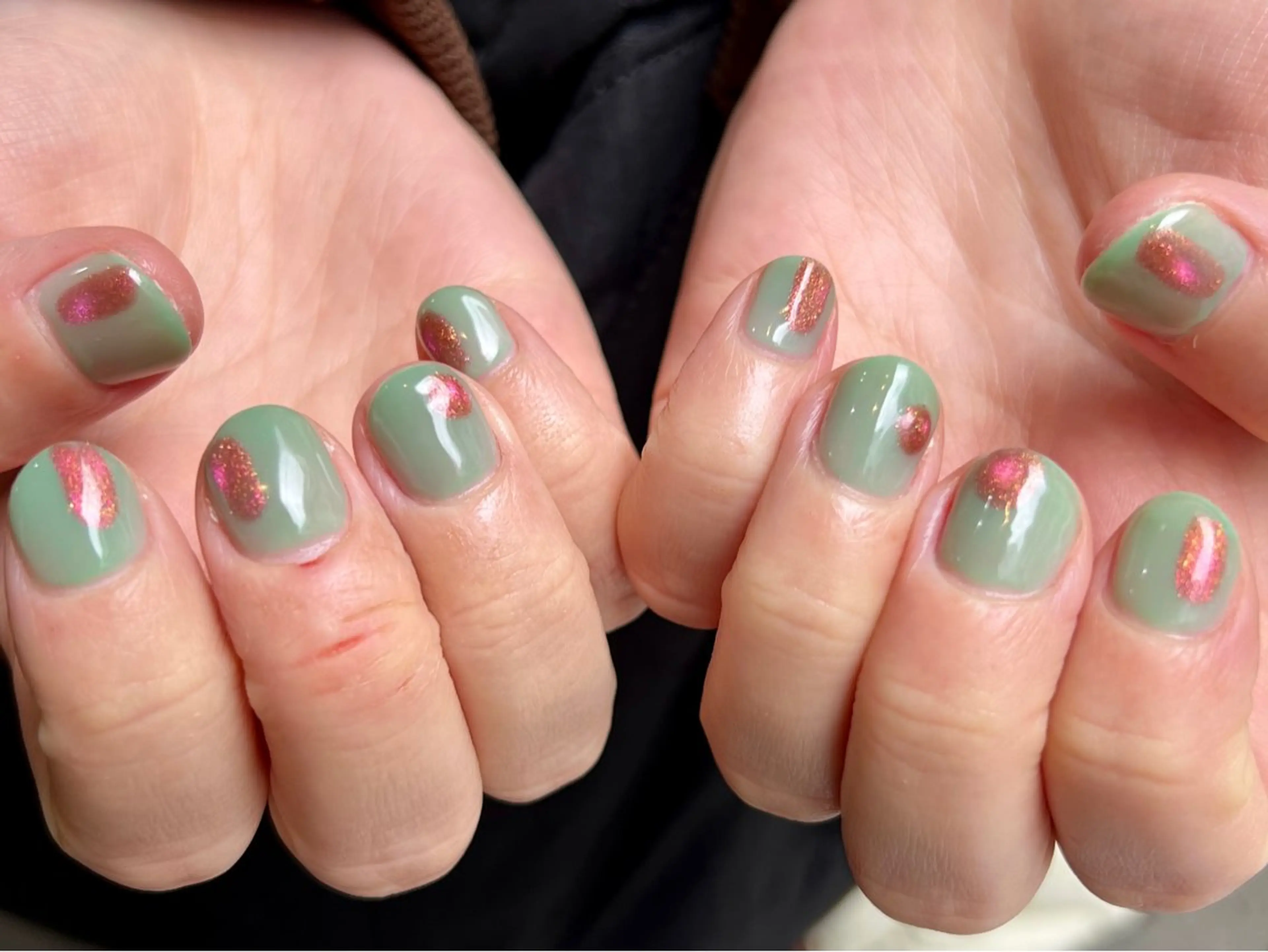 ネイル 卒業式 ニュアンスネイル ハンドネイル 個性派ニュアンス nuts nail所属・【池袋】nuts nail　なつみのネイルデザイン