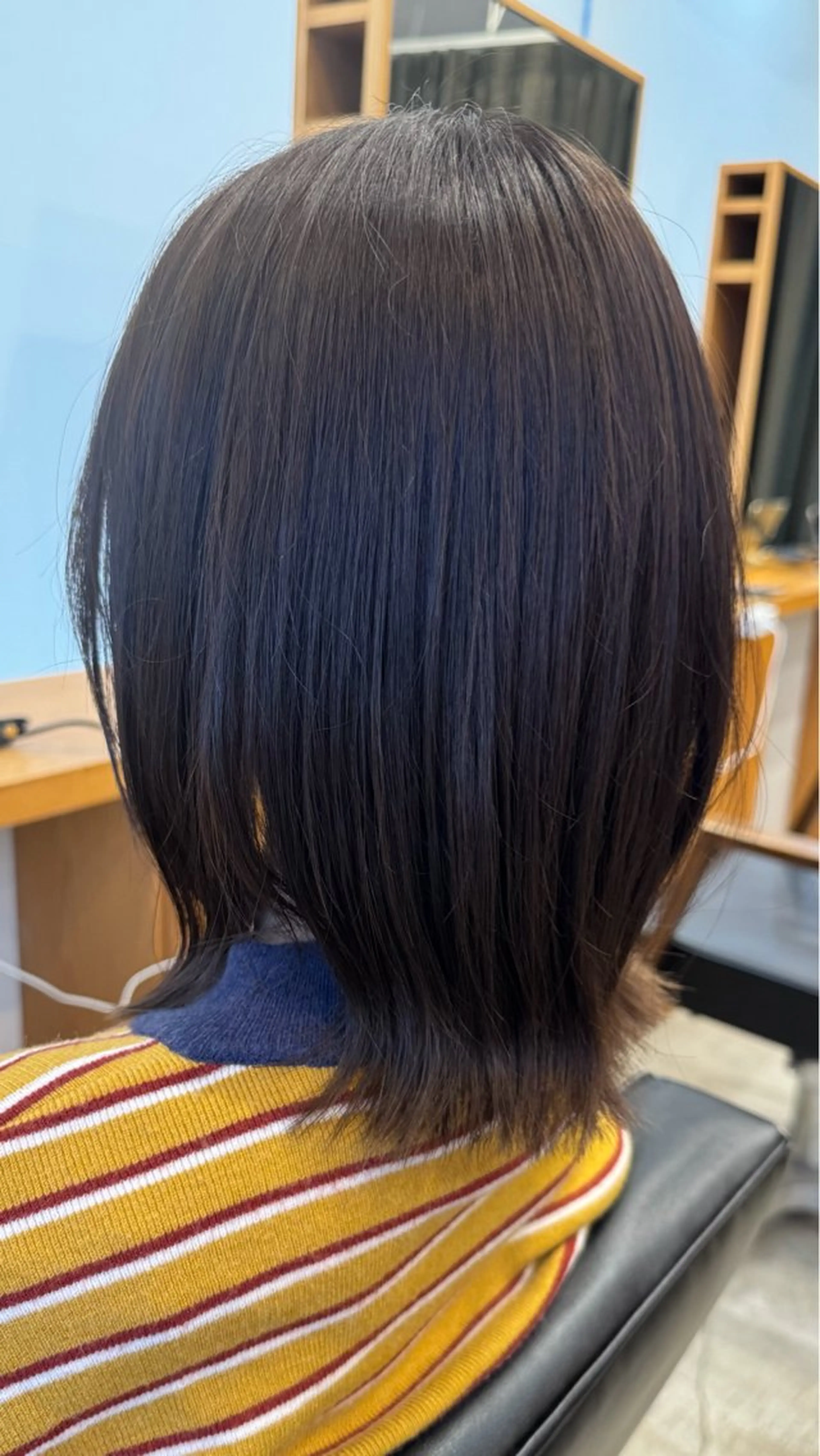 ミディアム 髪質改善 TAKUMI /顔周りカット/艶髪のヘアスタイル