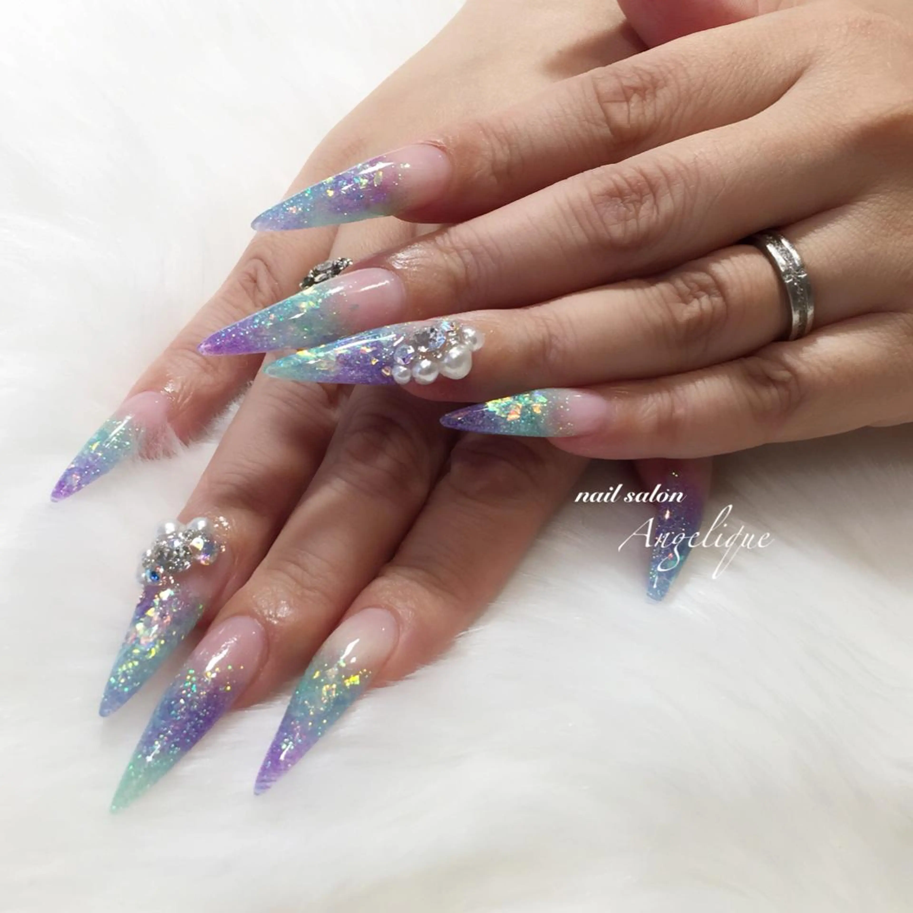 ロング ネイル スカルプネイル Angelique所属・Nail salon Angeliqueのネイルデザイン
