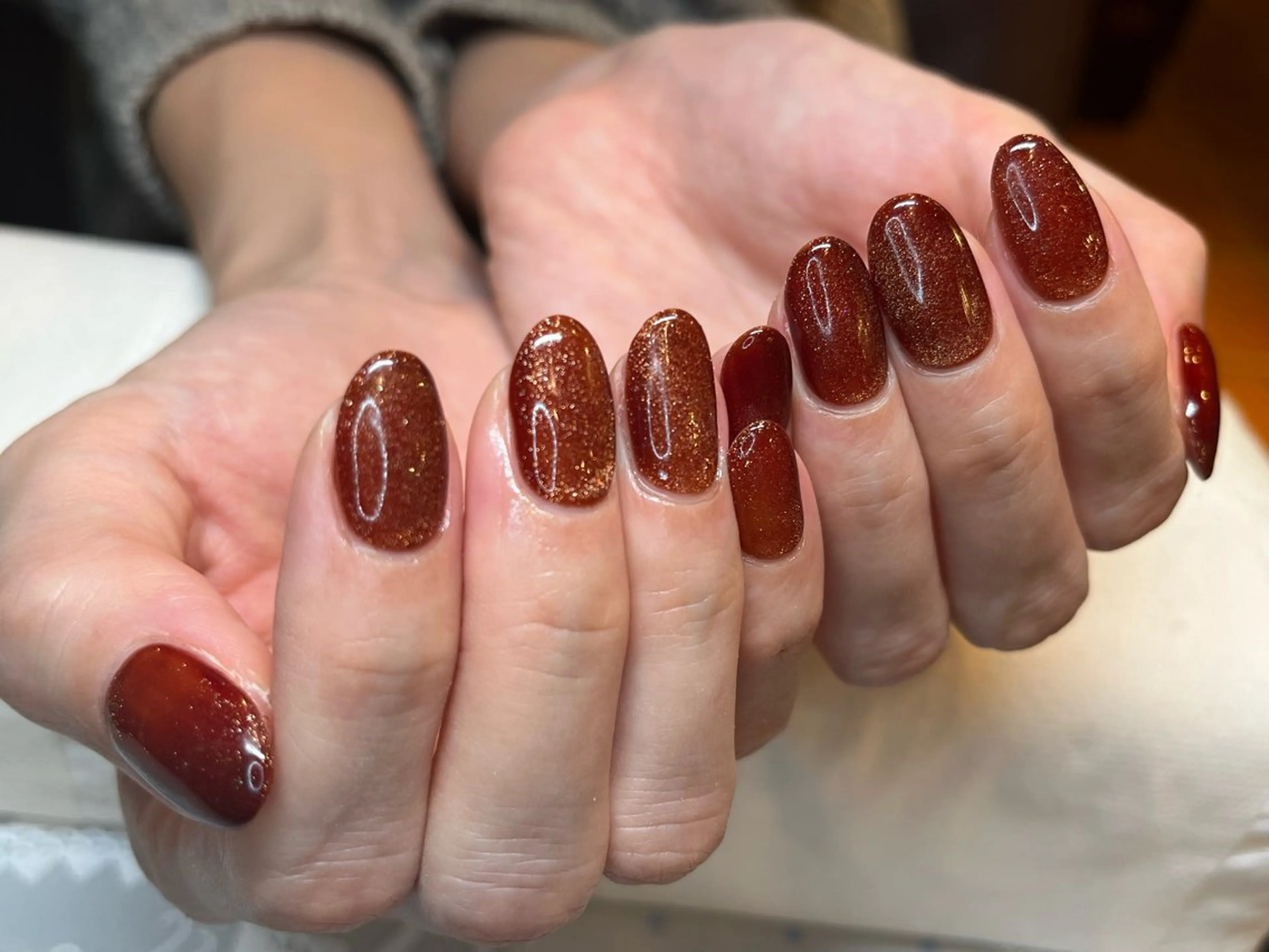 ネイル アートネイル オフィスネイル ワンカラーネイル ショートネイル ネイルサロン　リリーブランシュ所属・森 瑞紀のネイルデザイン