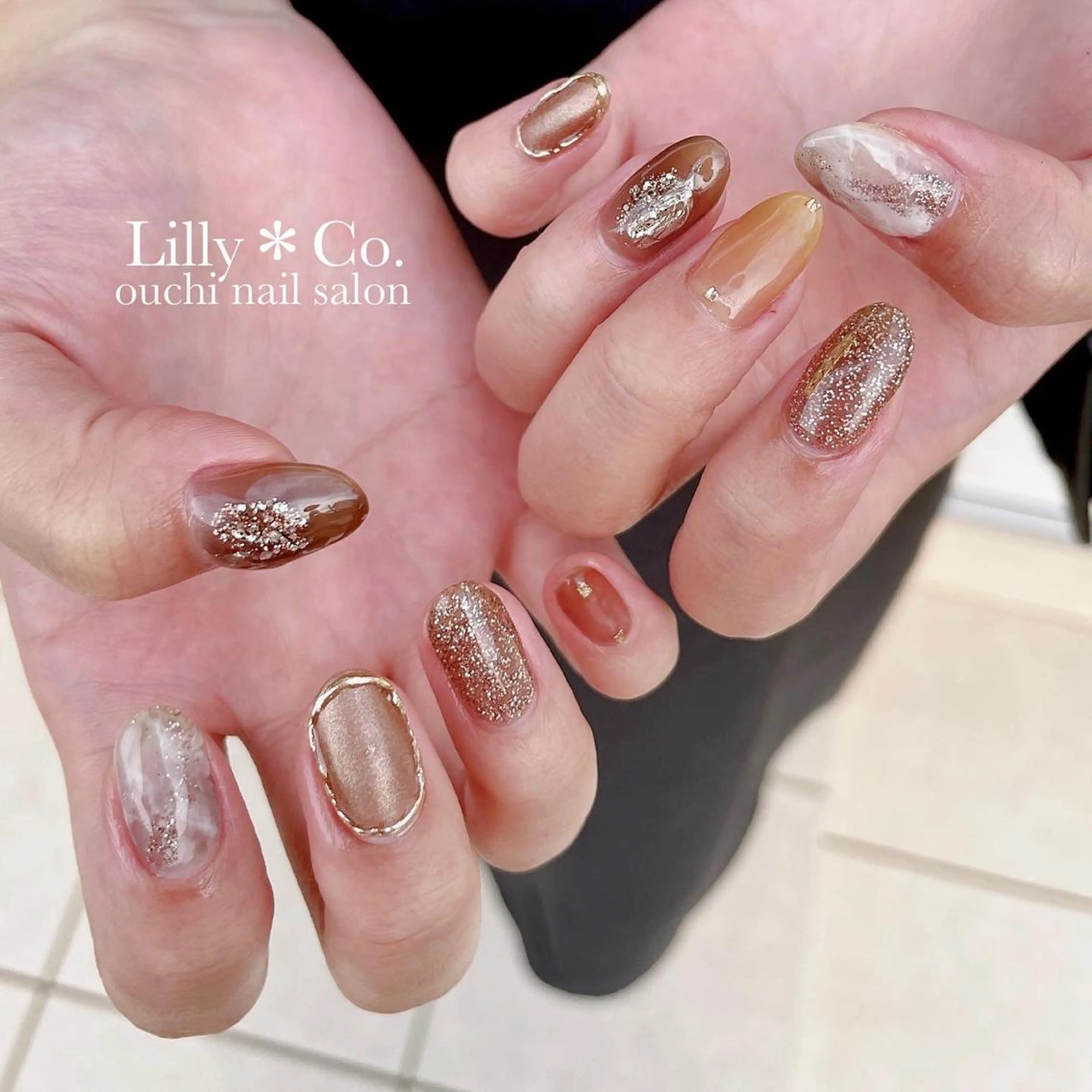 ネイル ニュアンスネイル ハンドネイル ハンドケア Lilly Co.のネイルデザイン
