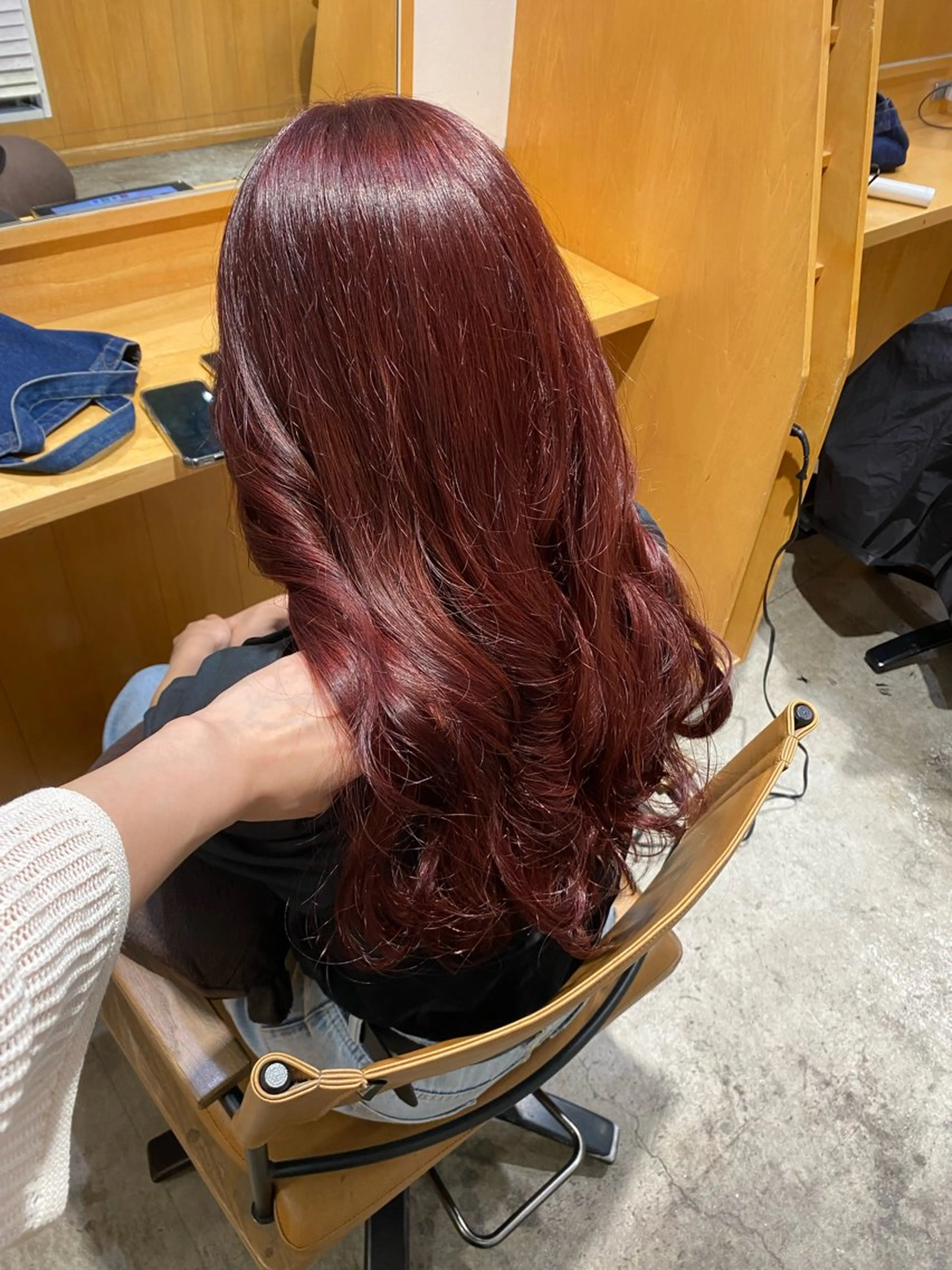 セミロング カット ヘアカラー トリートメント amphitokyo 風本朱里🐥のヘアスタイル