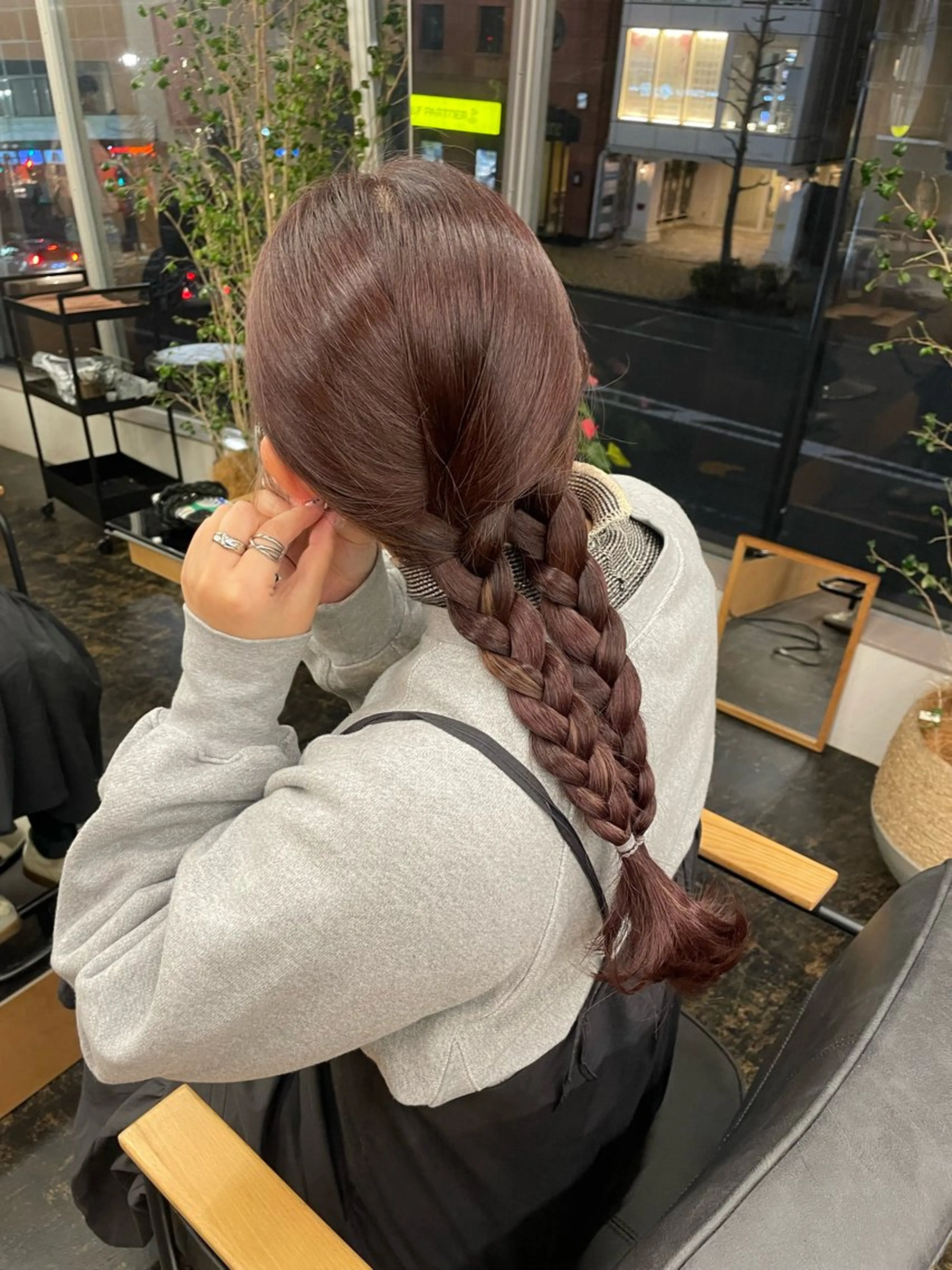 ロング カラー ヘアアレンジ 簡単アレンジ 武田美空🐇 ボブ/暖色カラー🌷のヘアスタイル