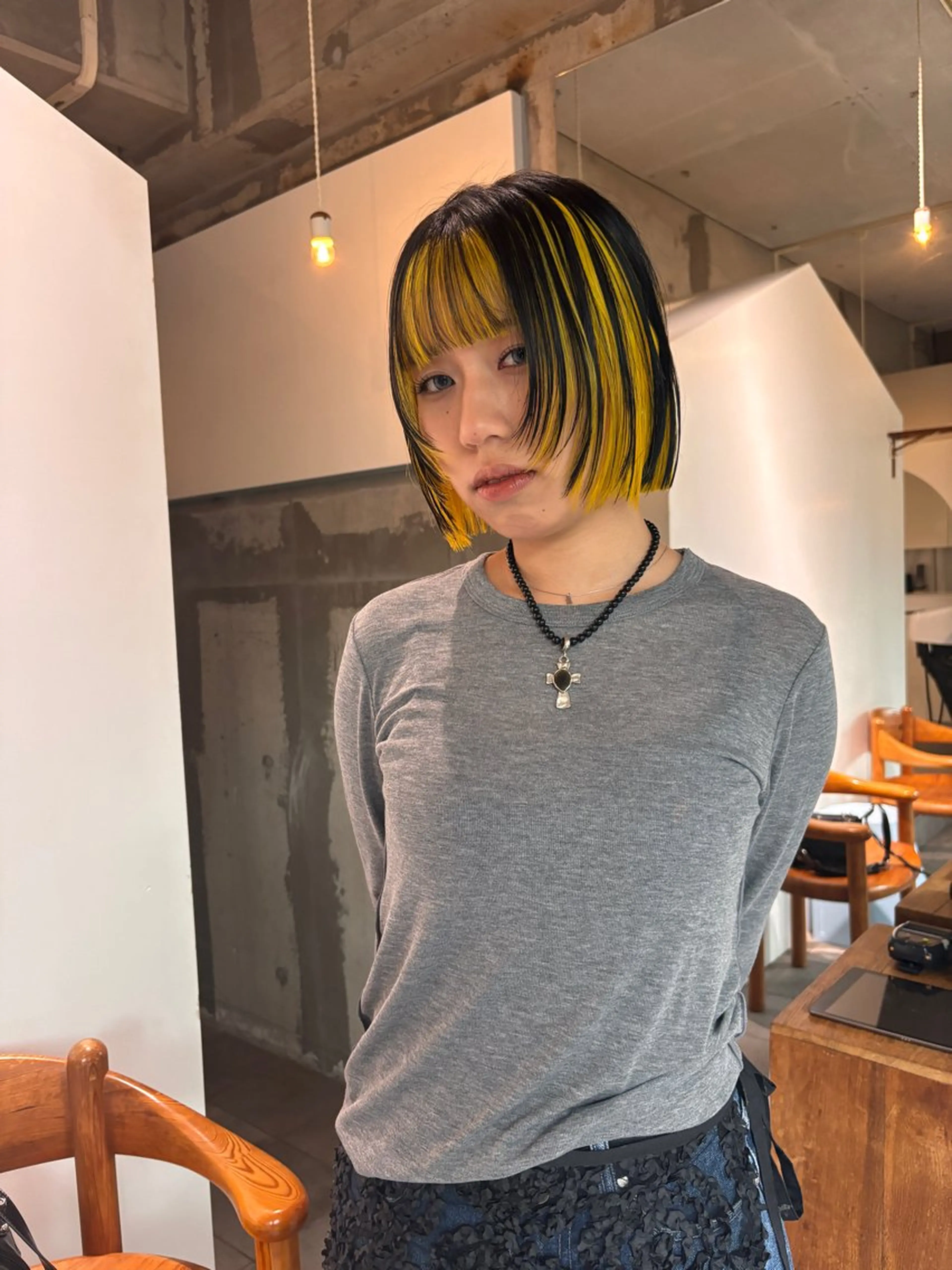 カラー mirai/ブリーチ ダブルカラーのヘアスタイル