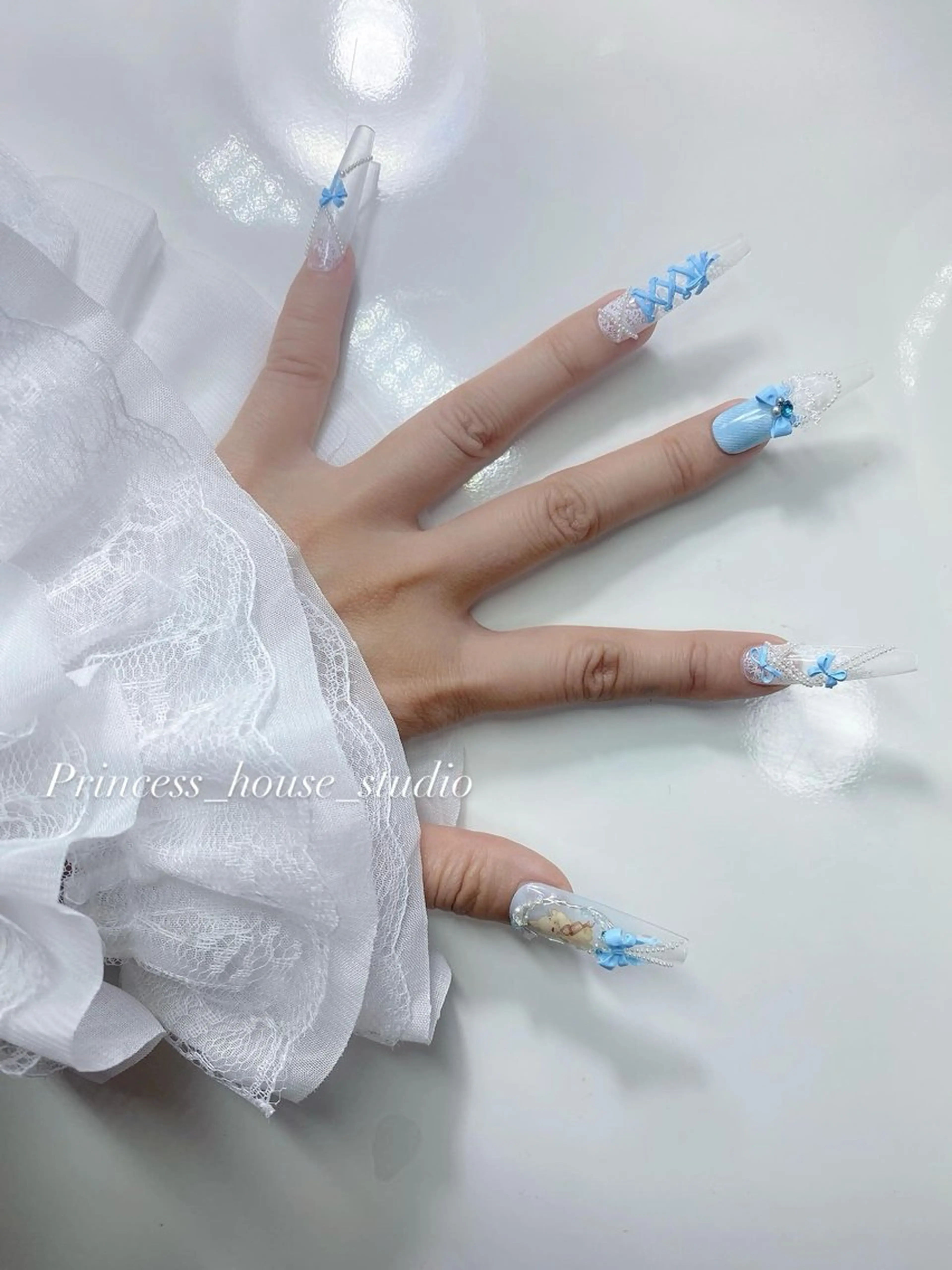 長さ出し+ワンカラーの写真