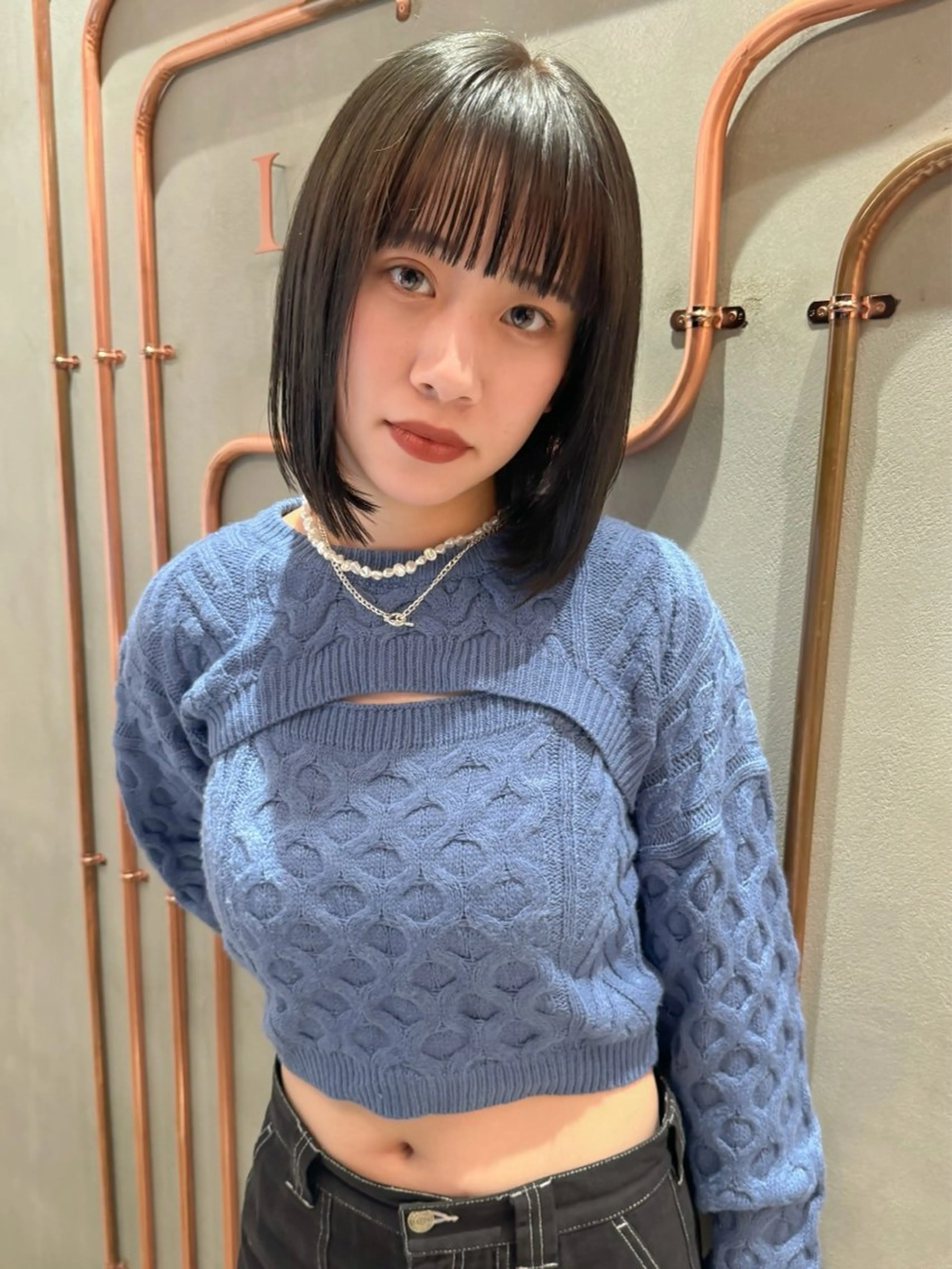 ショート カット ヘアカラー トリートメント 🌹ボブ/髪質改善 韓国レイヤー🌹澤口のヘアスタイル
