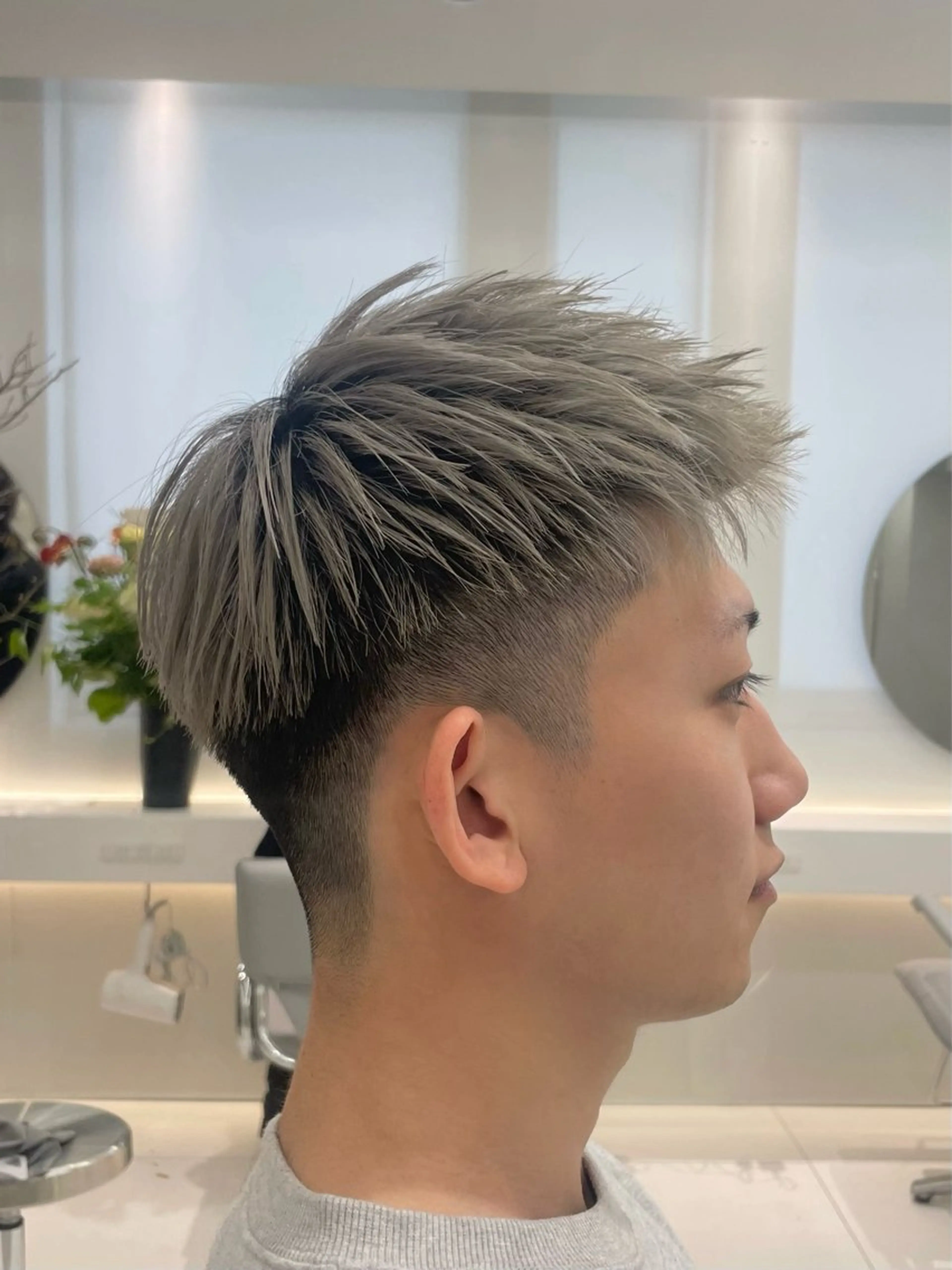 メンズ アップバング センターパート フェードカット マッシュ メンズパーマ カット ヘアセット メンズスタイル 🇰🇷パーマのヘアスタイル