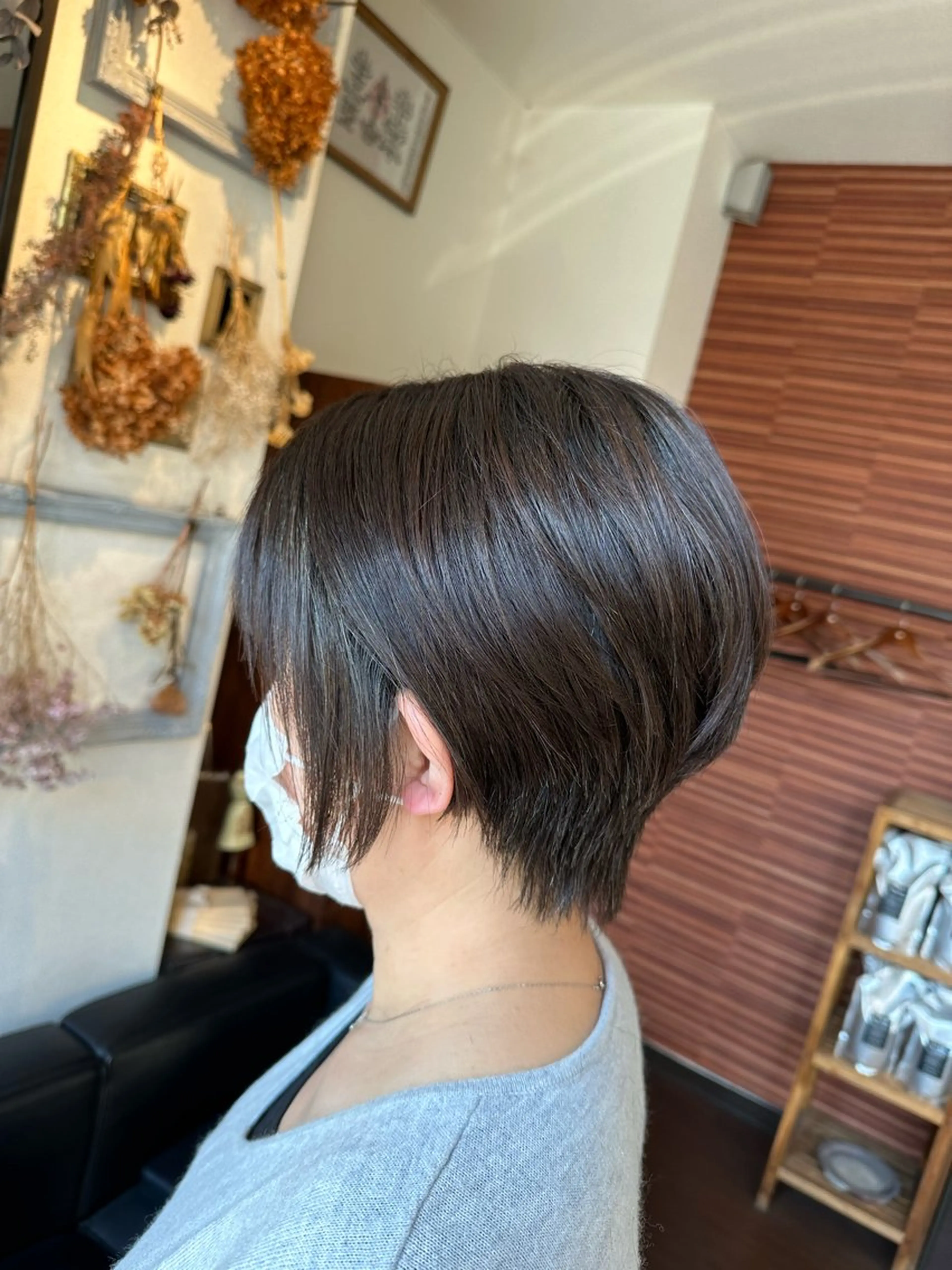 ショート カラー アッシュ アッシュブラウン ブラウンカラー カット ヘアカラー Glanzhair 🫧‪菊池柊真🫧のヘアスタイル