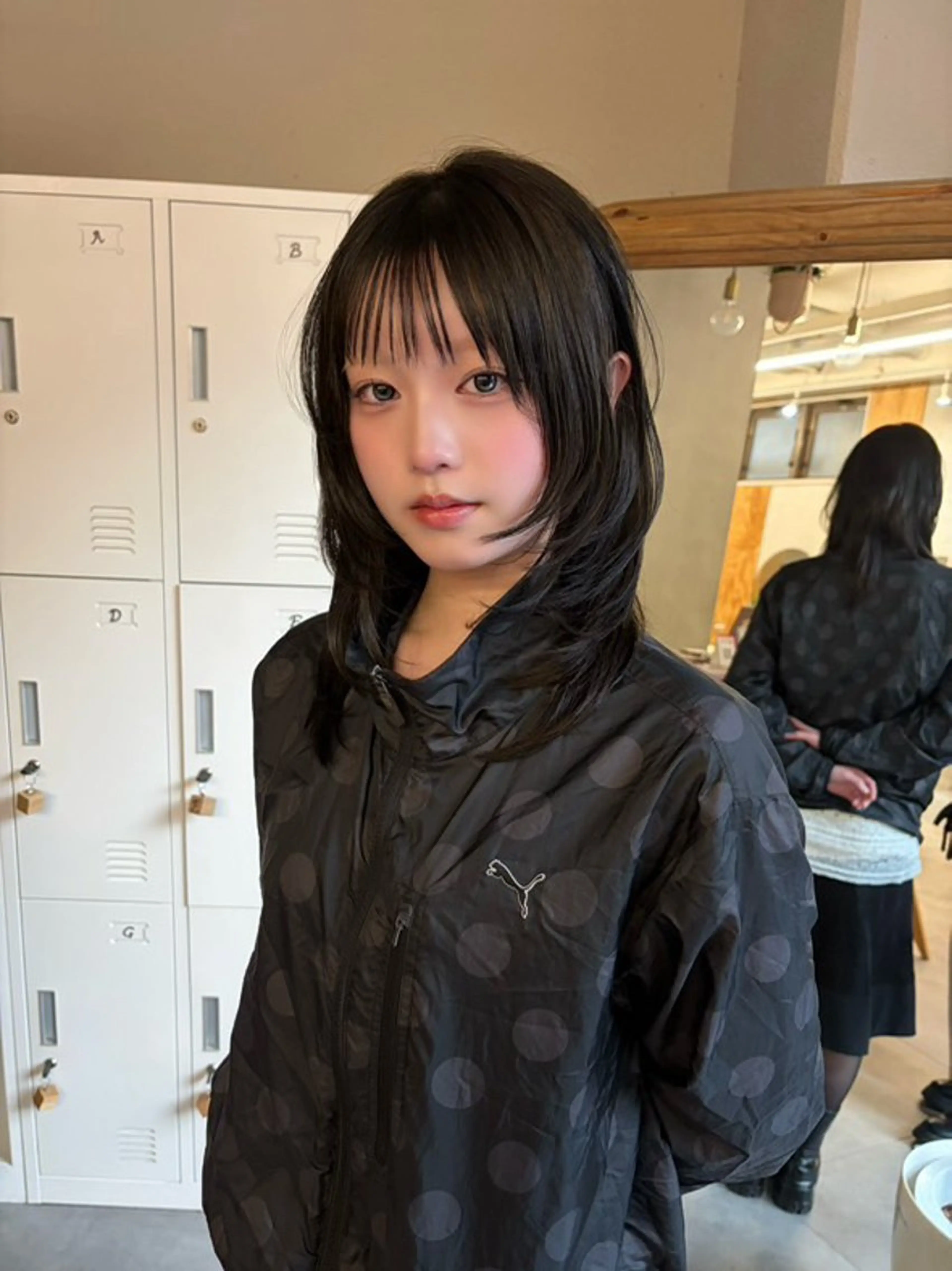 ミディアム ボブレイヤー ミディアムパーマ ケアカラー ピンクブラウン ボブ 似合わせ特化/レイヤ ーカット/mikuのヘアスタイル