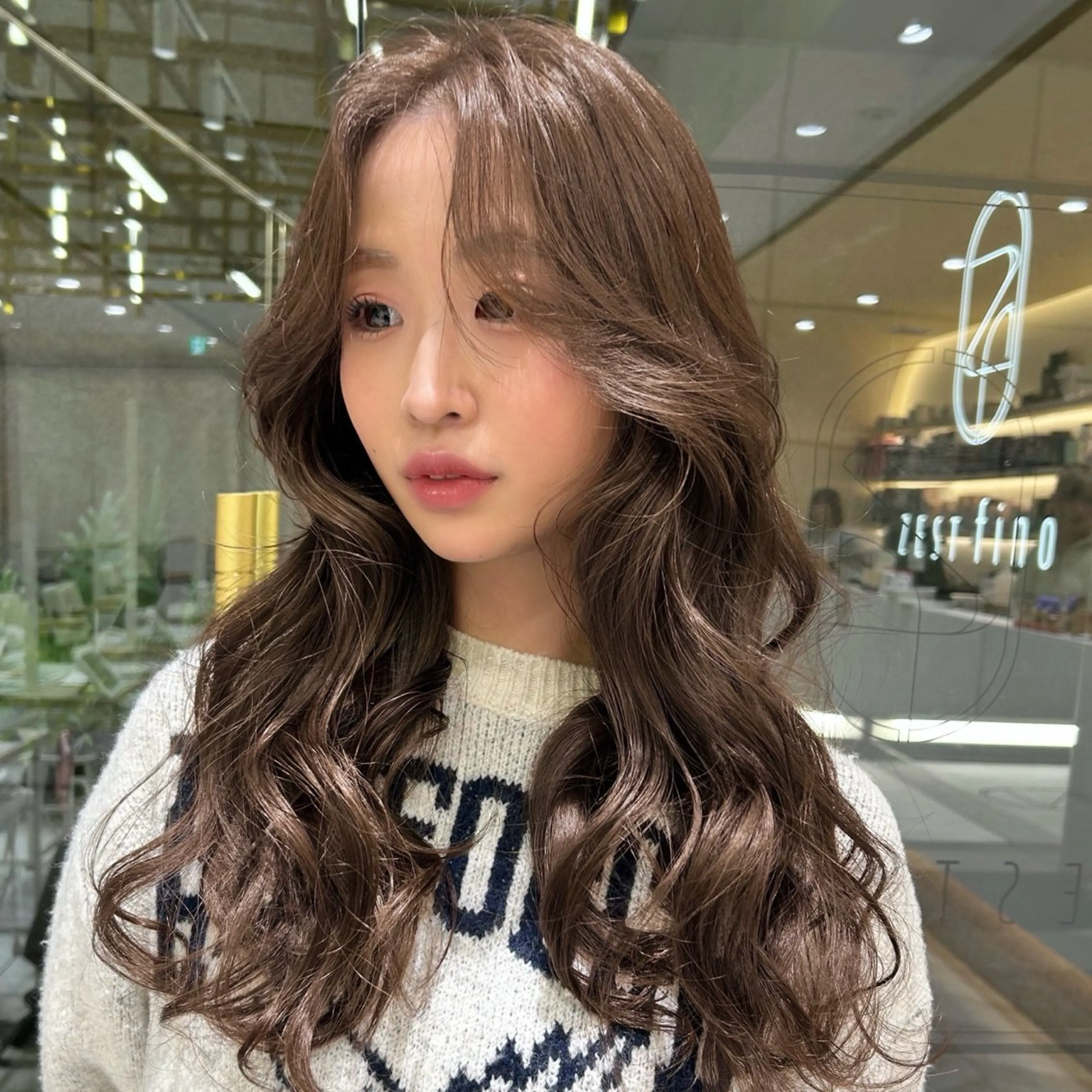 ロング カラー カット ヘアカラー トリートメント 🇰🇷韓国スタイル /束間まつげ🎀ミキのヘアスタイル