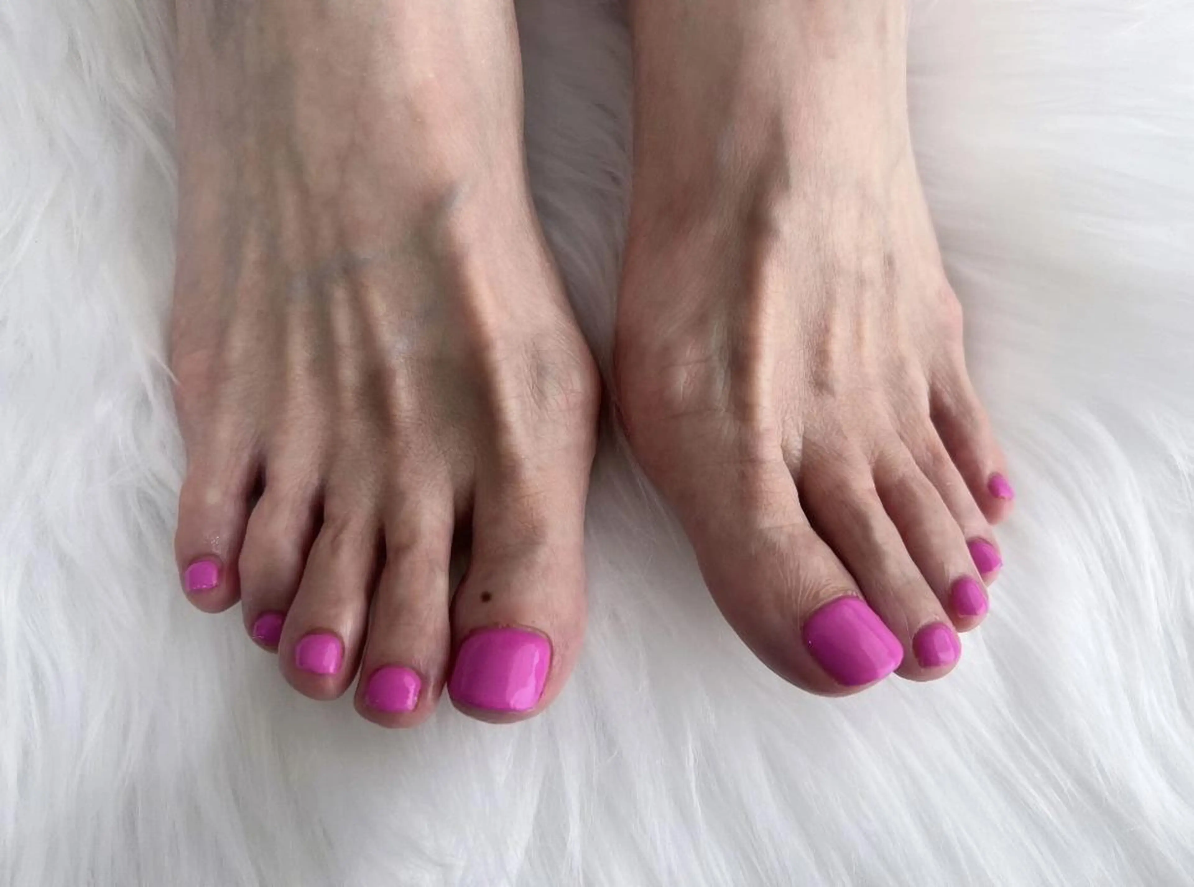 ネイル フットネイル ワンカラーネイル ピンク Salon chou chou所属・chouchou renaのネイルデザイン