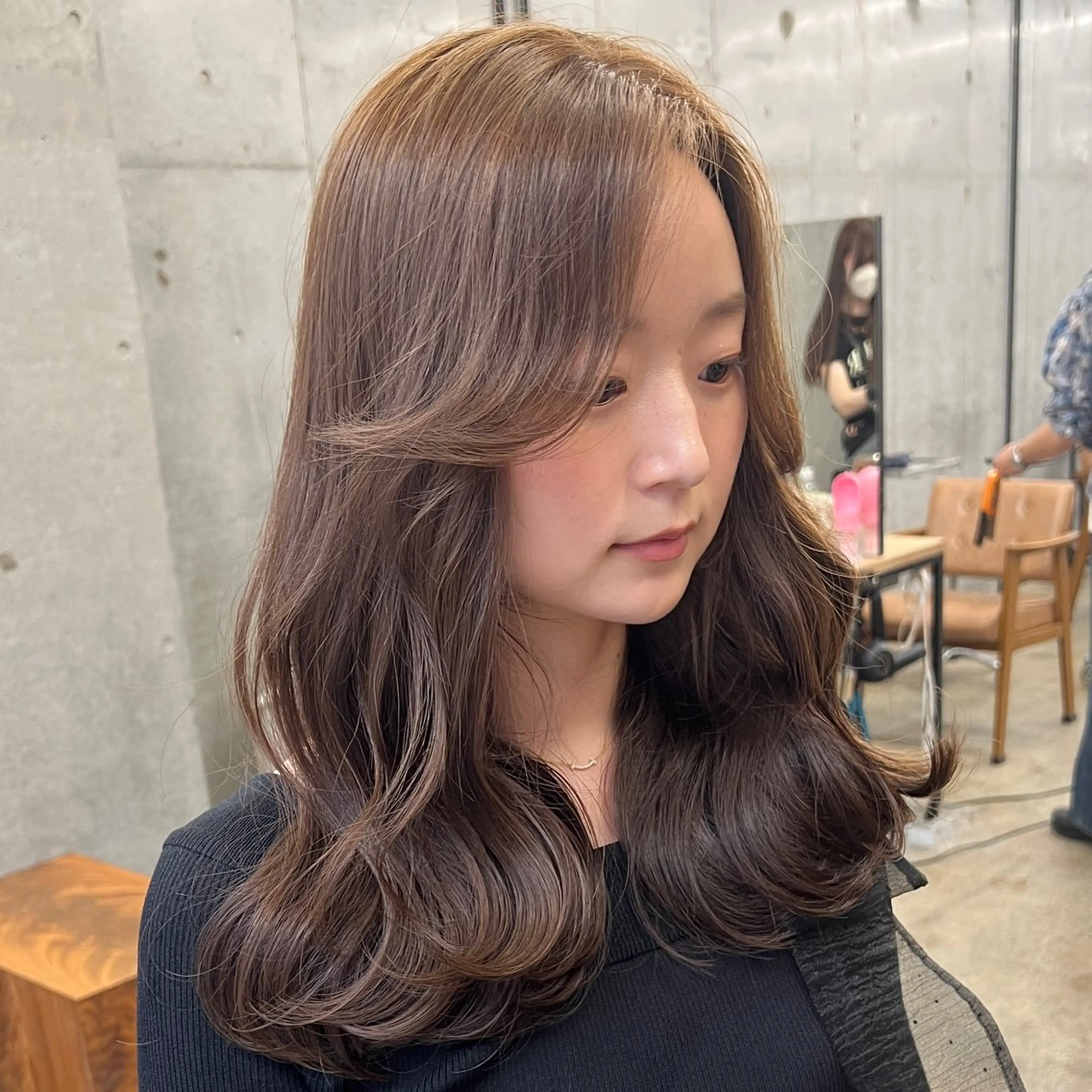 セミロング カラー カット ヘアカラー トリートメント 🍂顔まわりカットと ミルクティー🍼翔太のヘアスタイル
