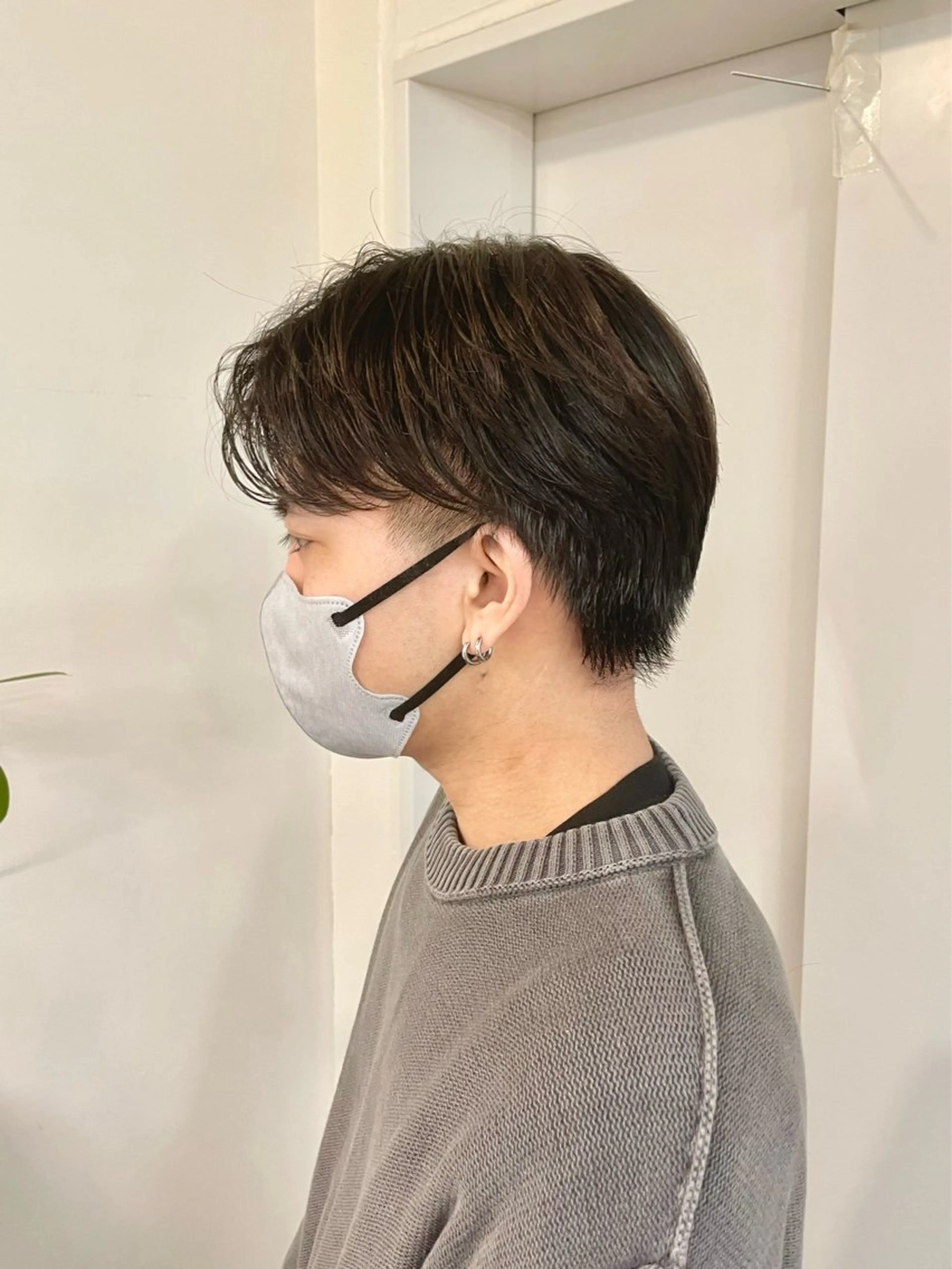 メンズ センターパート カット hana✂︎メンズ ニュアンスパーマのヘアスタイル