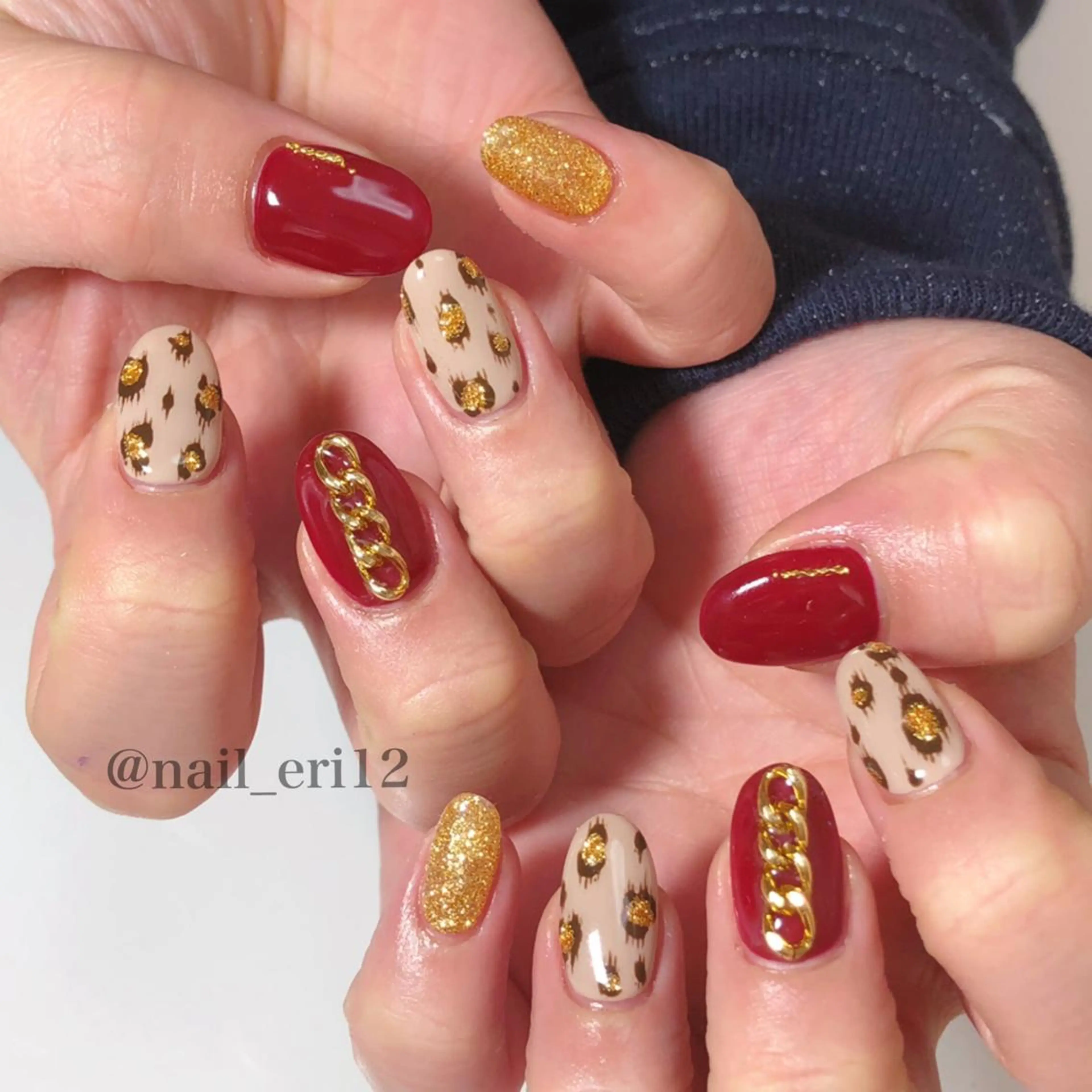 ミディアム ネイル nail salon &e eriのネイルデザイン