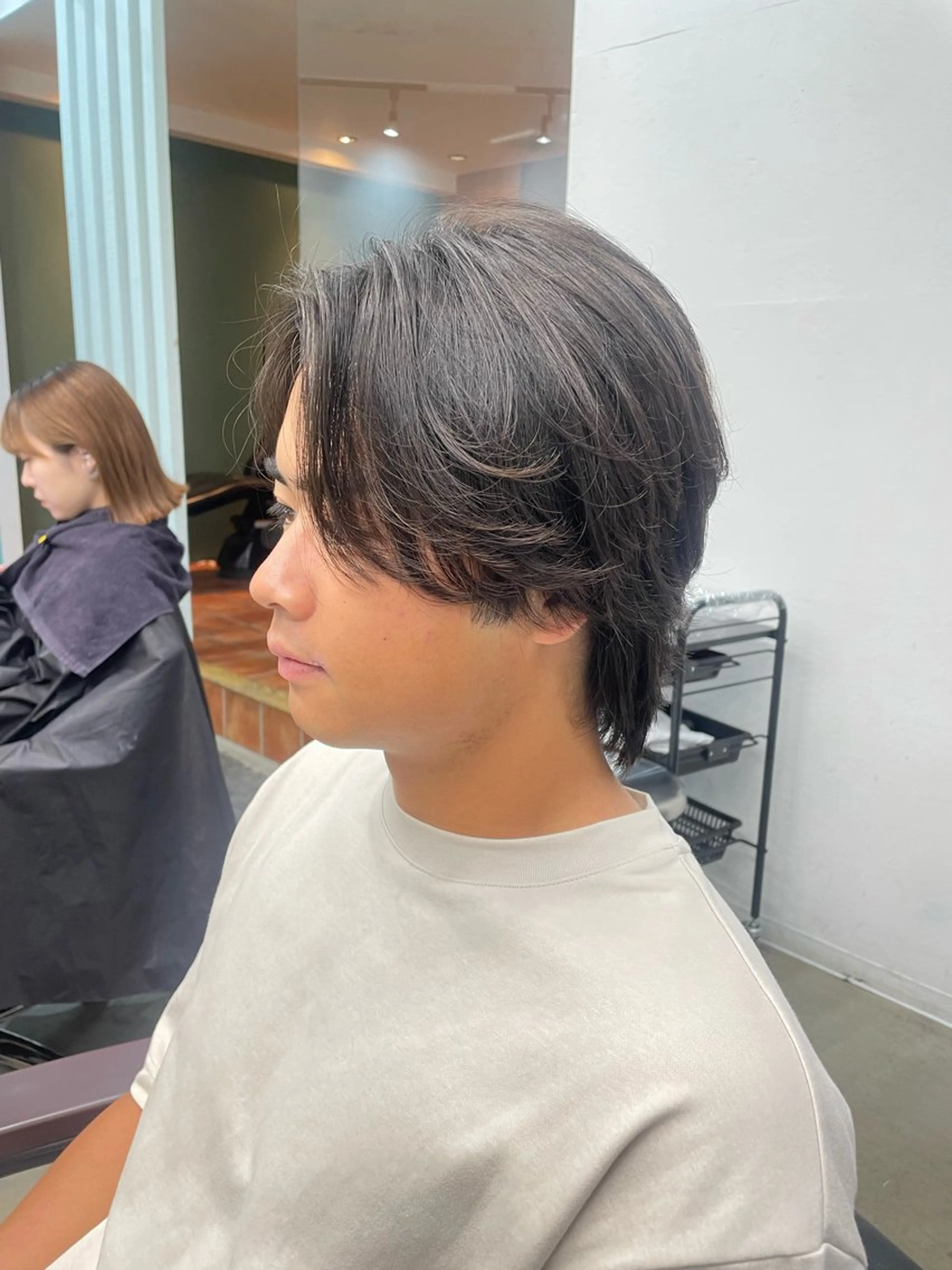 カラー パーマ メンズ RIN／韓国ヘア レイヤーカットのヘアスタイル