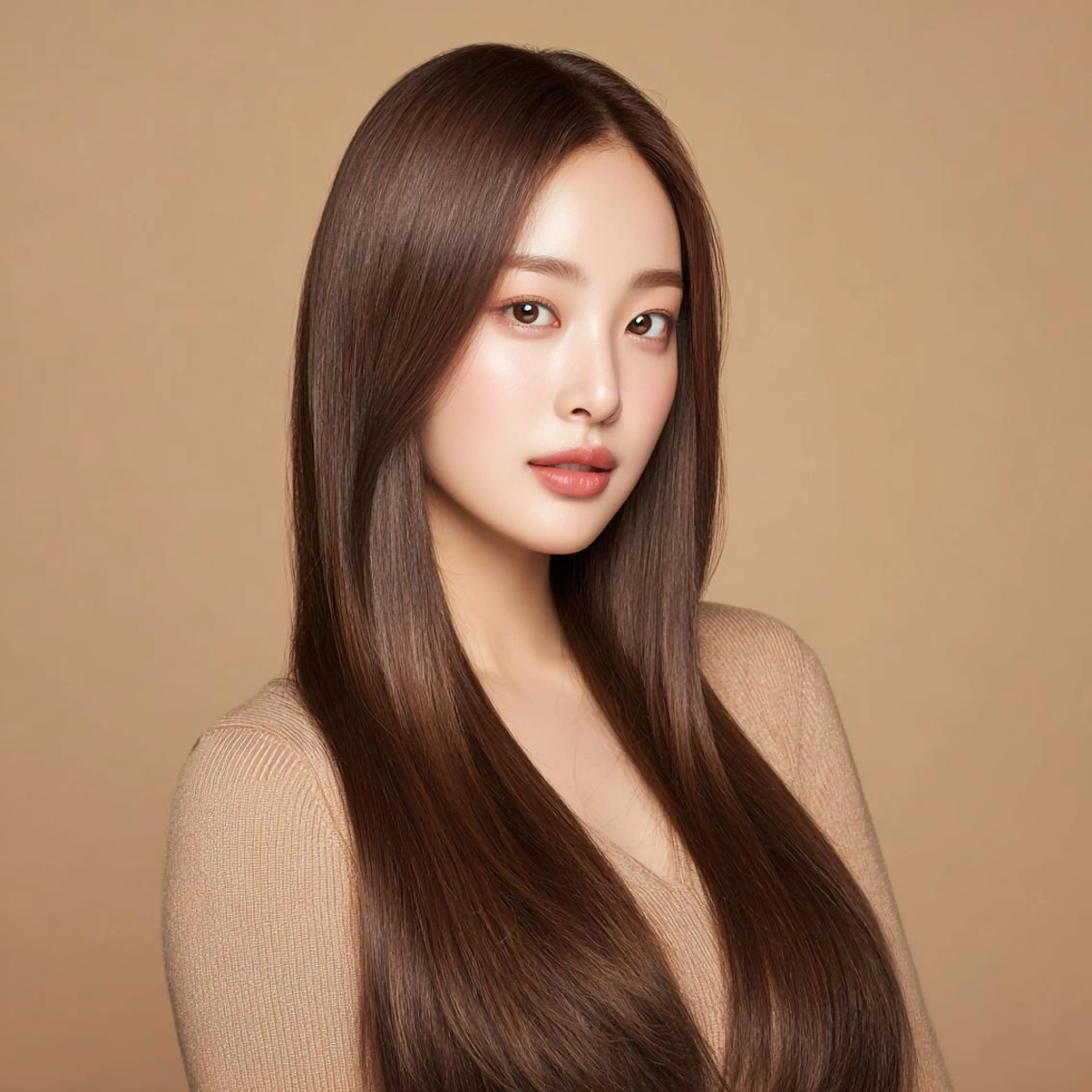 ロング 韓国風ヘア レイヤーカット 小顔カット ♡mao♡マツエク ／透明感カラーのマツエク・マツパデザイン