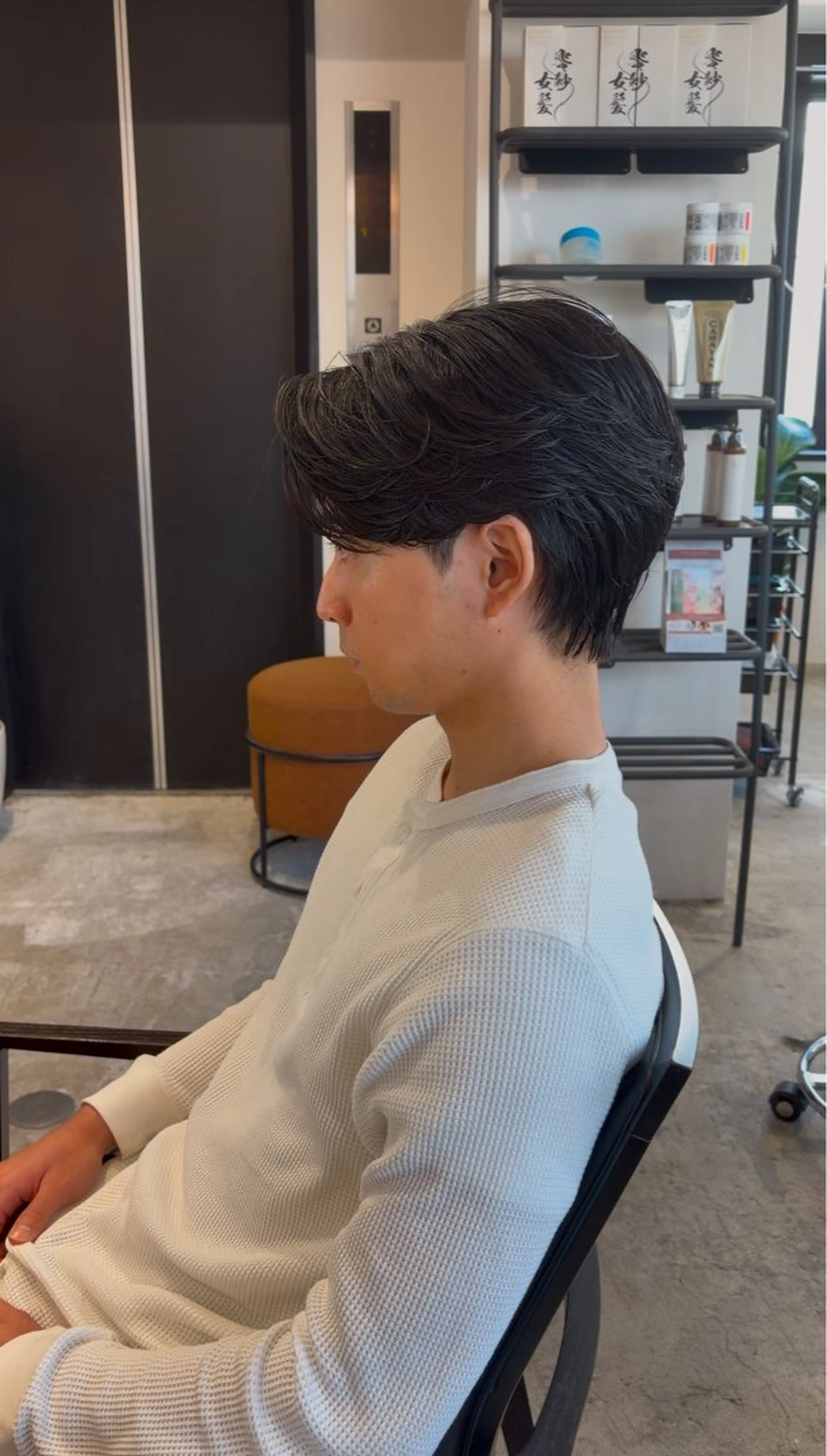 パーマ メンズ カット パーマ 心櫻/メンズパーマ/ ニュアンス/フェザーのヘアスタイル