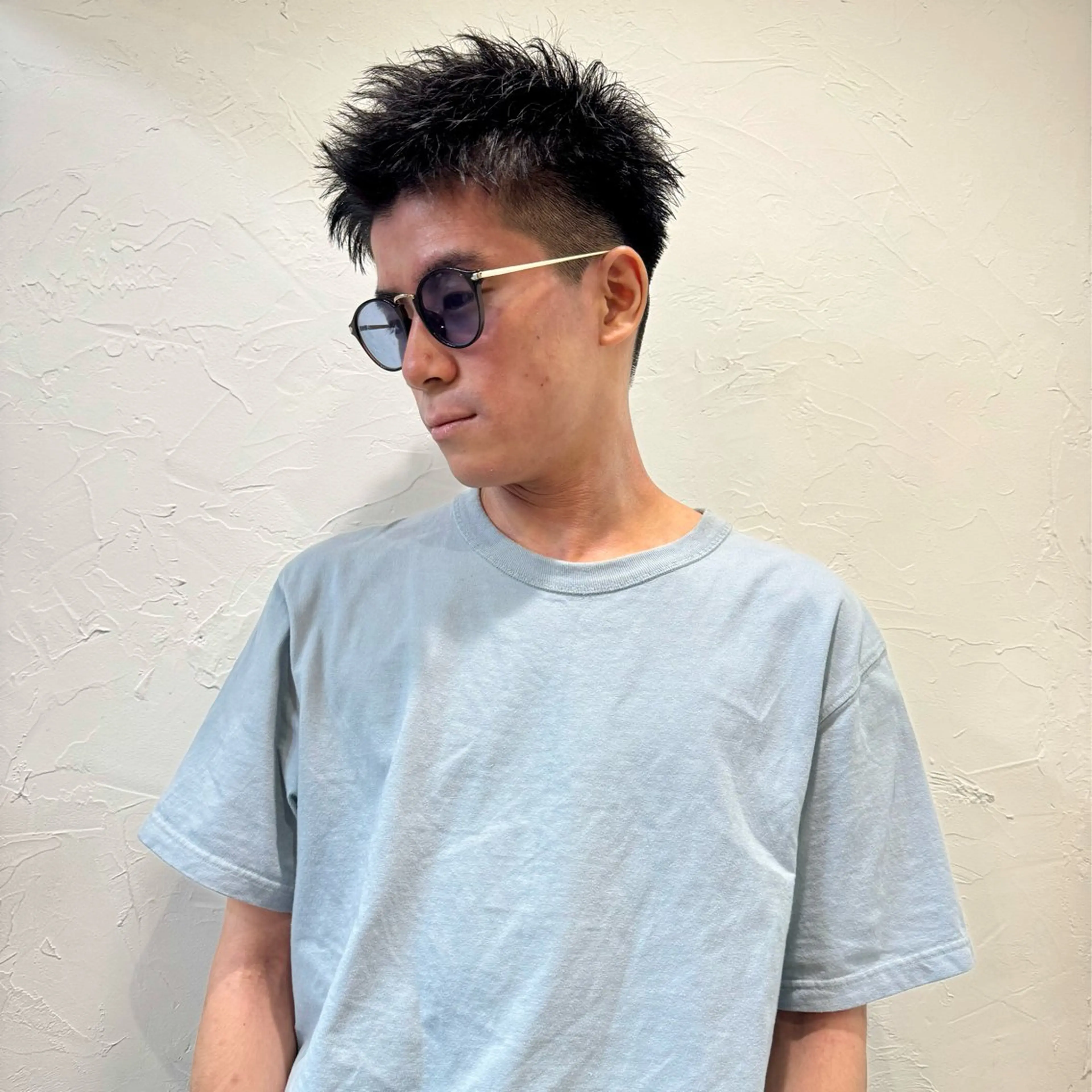 ショート メンズ アップバング メンズ就活ヘア メンズパーマ メンズショート スパイキーショート カット ヘアセット 【池袋/スパイキー ショート】ⓝⓘⓜⓤのヘアスタイル