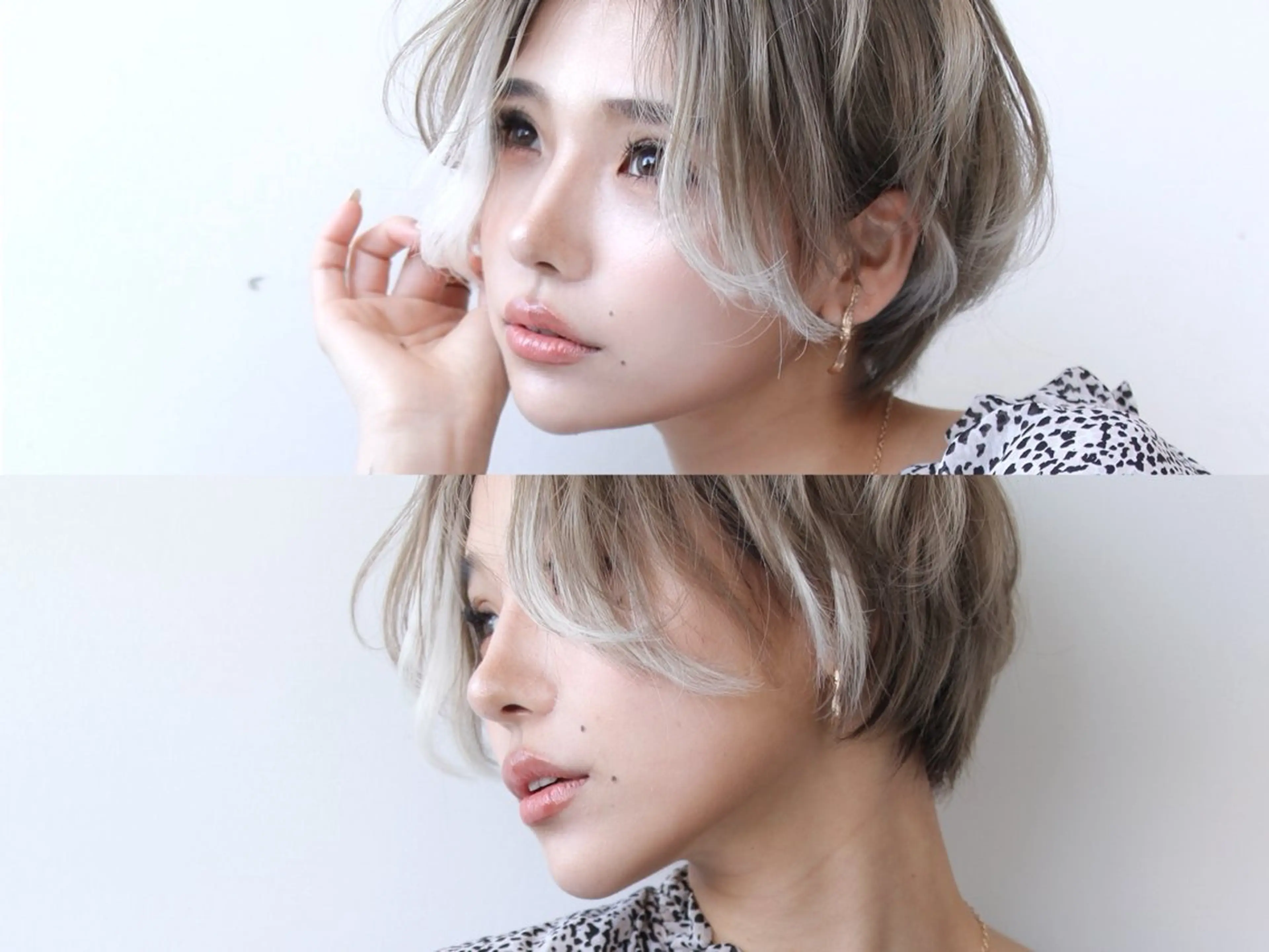 ショート エクステ ハイライト ヘアカラー トリートメント 💎lino _by _ACNE💎 🧸のヘアスタイル