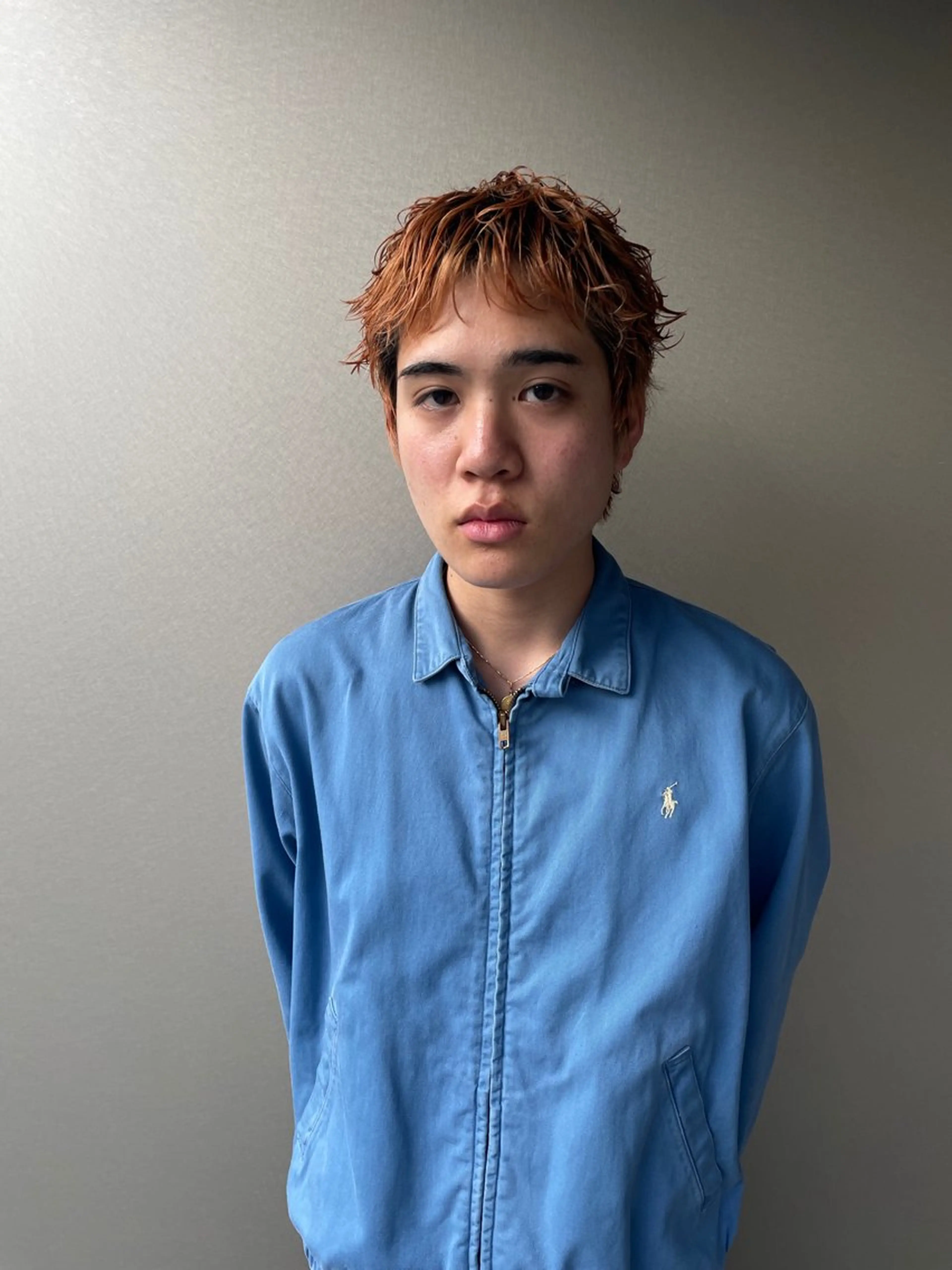 ショート カラー メンズ ヘアカラー 吉田一輝 外国人パーマのヘアスタイル