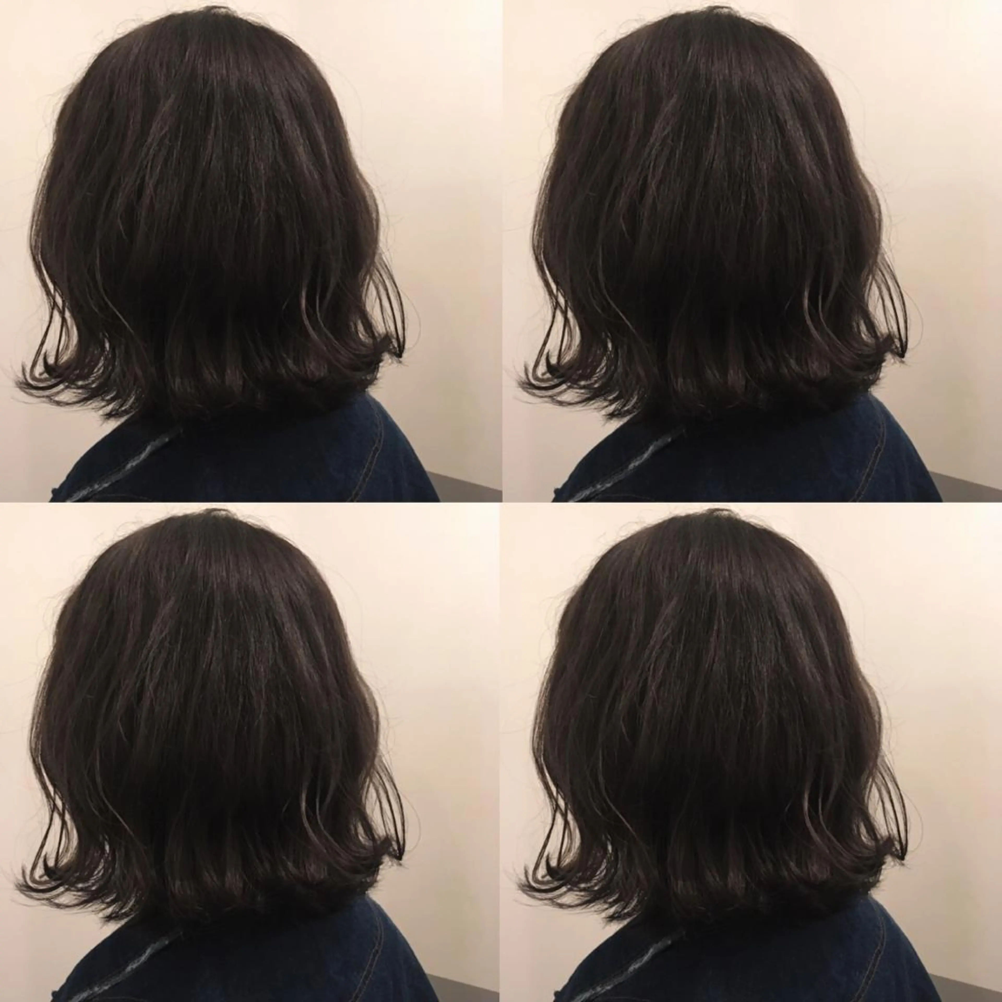 ミディアム カラー RINA🧤 デザインとボブのヘアスタイル