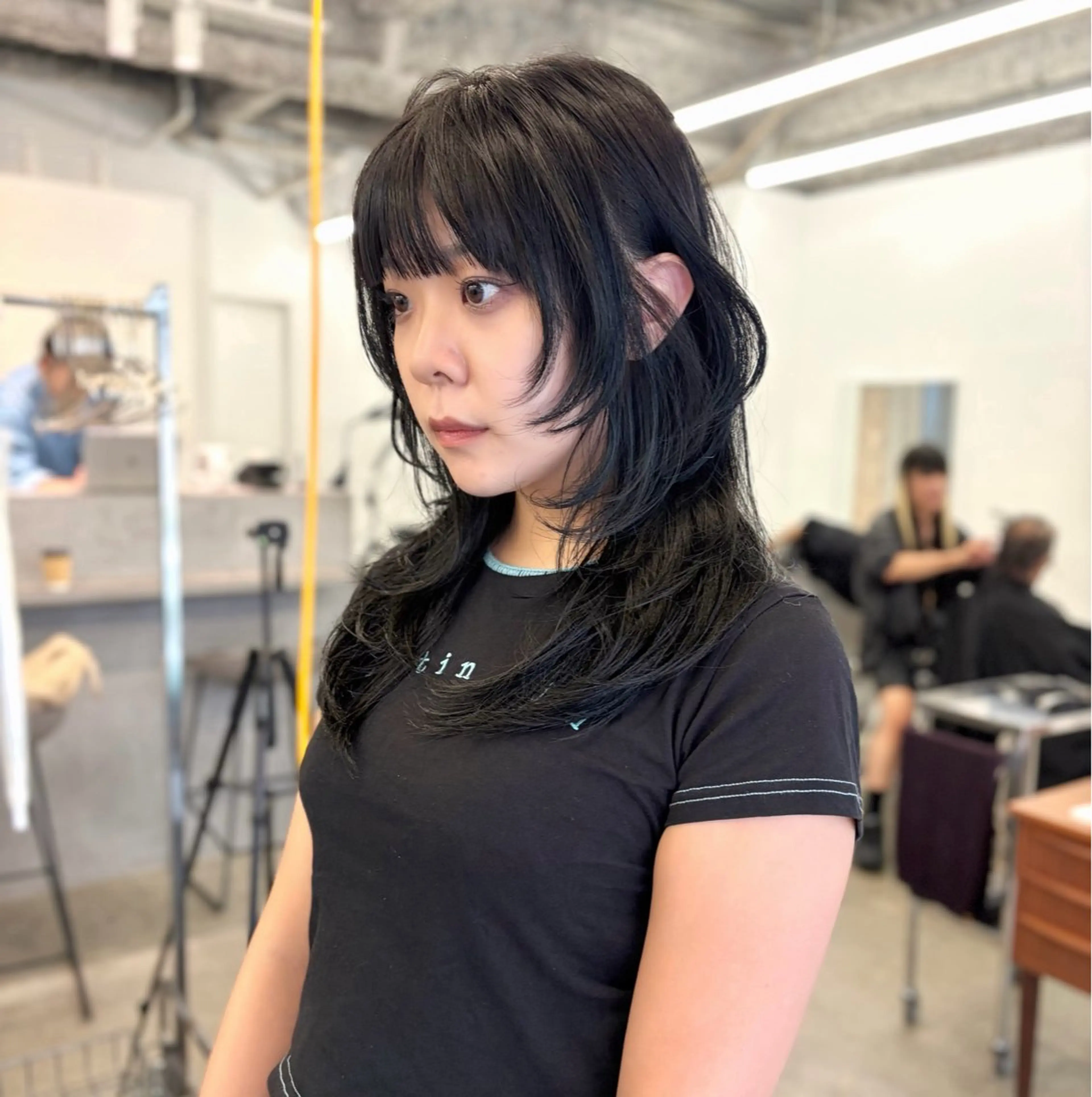 セミロング ウルフカット カット ヘアカラー 顔周りカット/透明感 カラー/rioのヘアスタイル